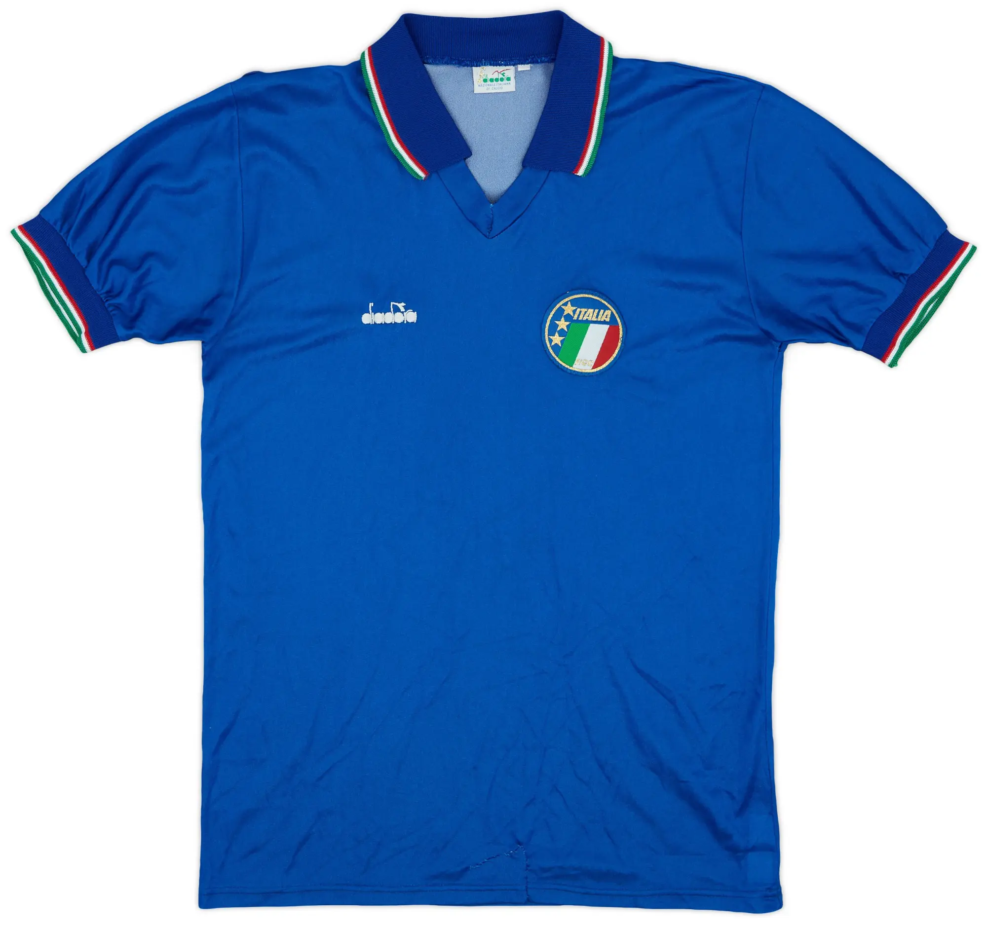 Diadora 1986-90 Italy Home Shirt - 5/10 - (M)