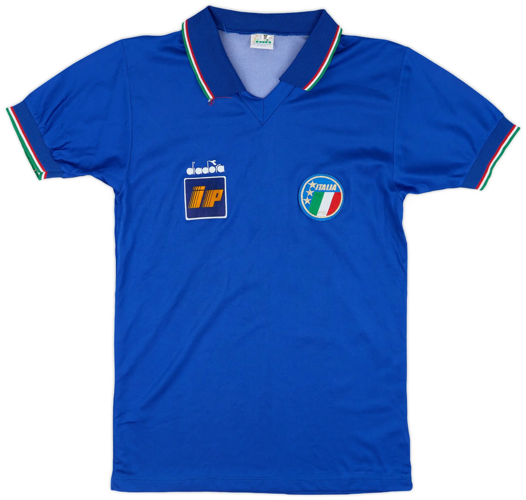 Diadora 1986-90 Italy Home Shirt - 9/10 - (M)