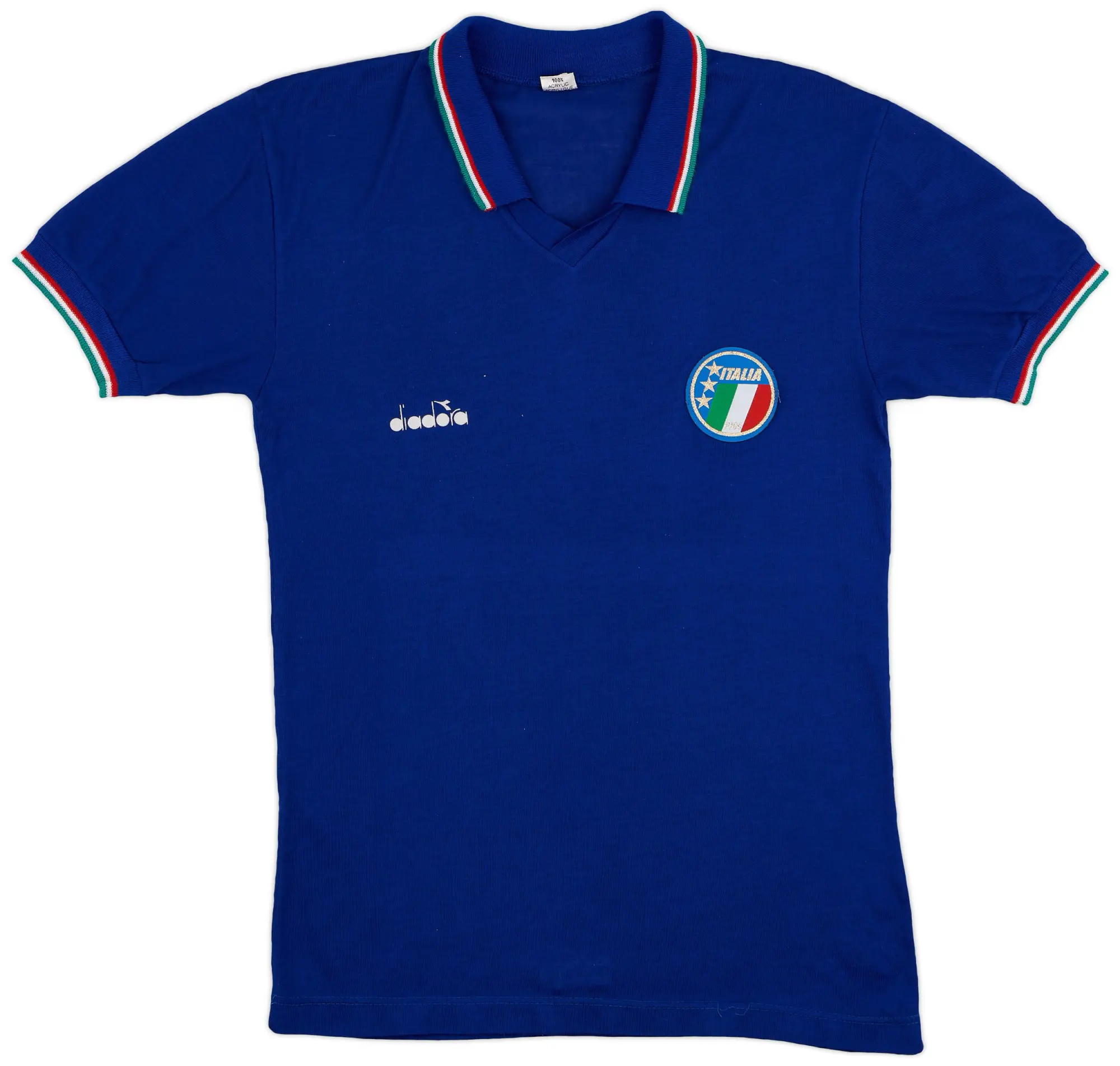 Diadora 1986-90 Italy Home Shirt - 5/10 - (XL)