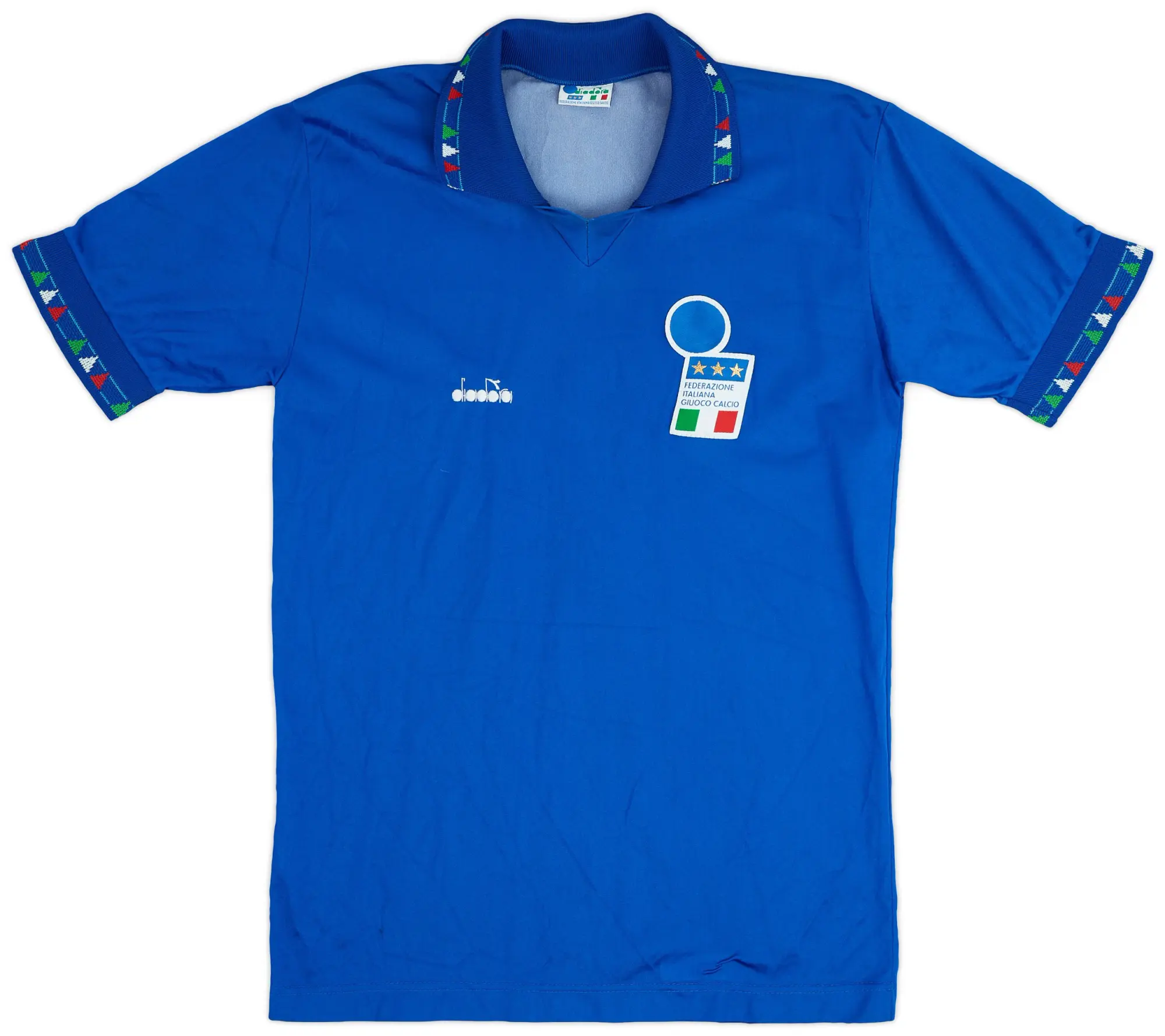 Diadora 1992-93 Italy Home Shirt - 9/10 - (M)