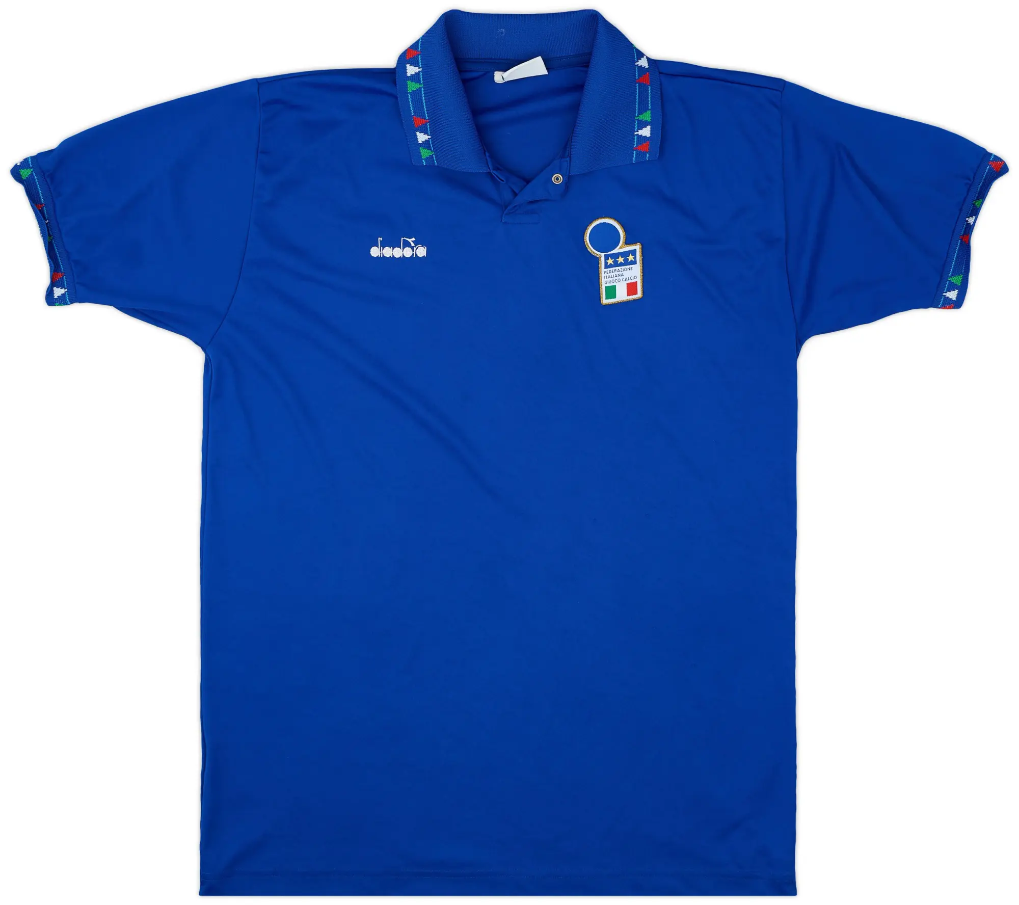 Diadora 1992-93 Italy Home Shirt - 7/10 - (XL)