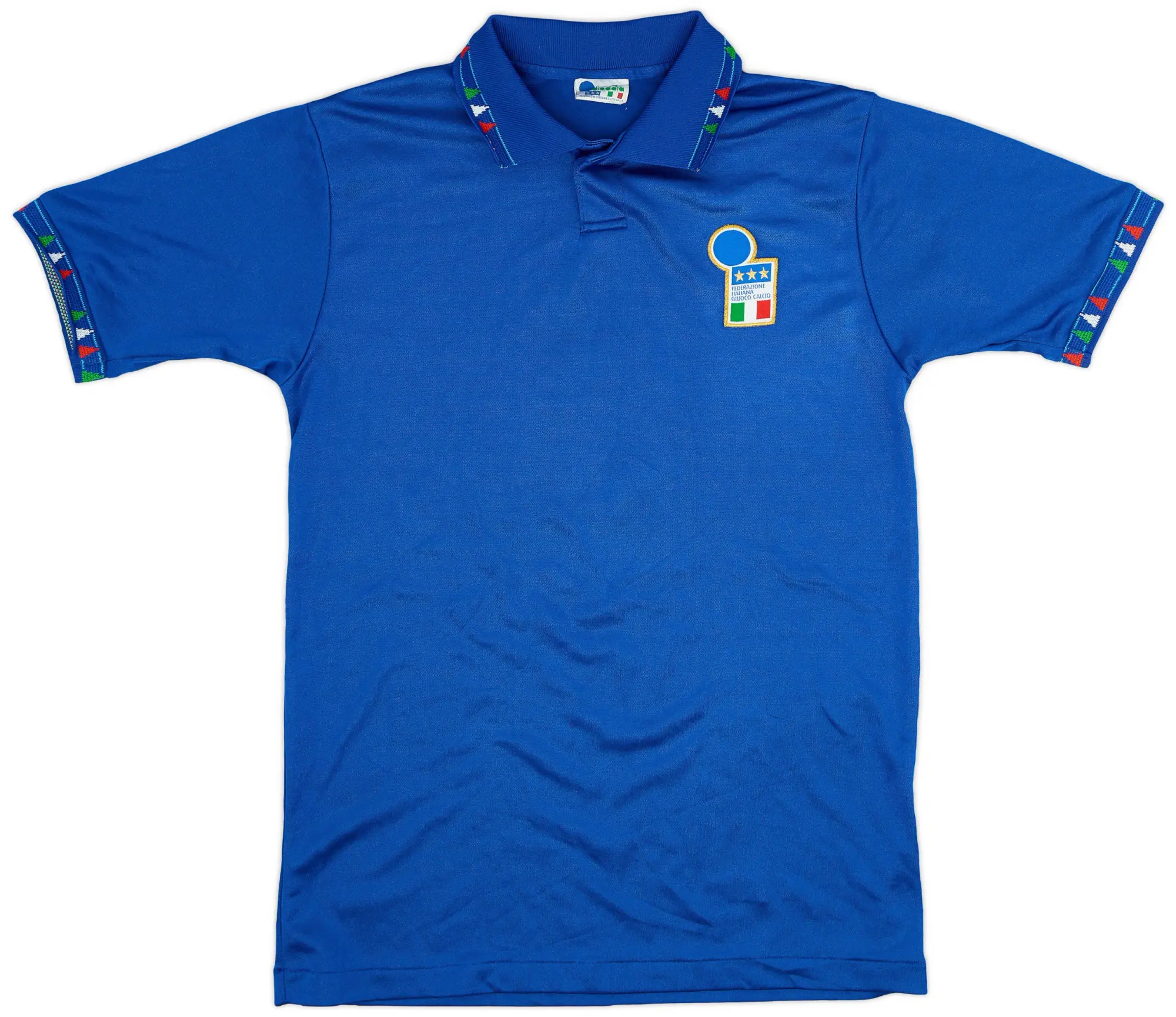 Diadora 1992-93 Italy Home Shirt #6 - 8/10 - (L)