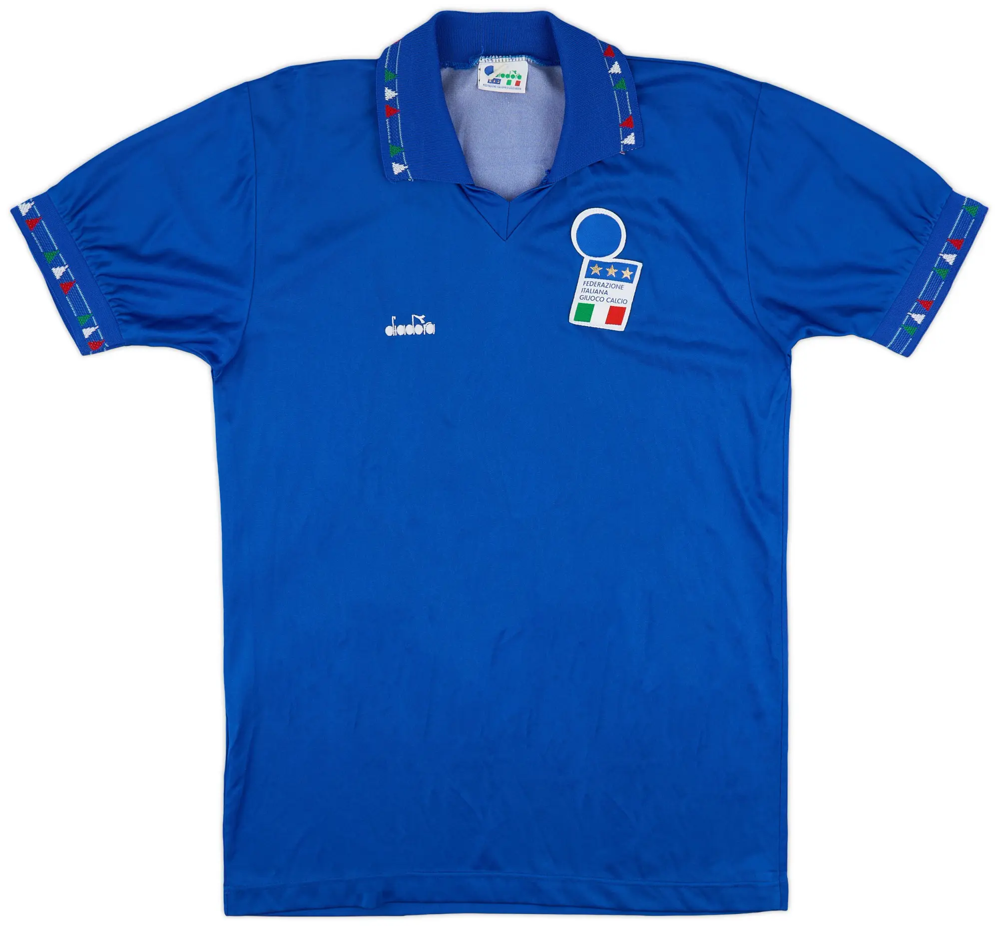 Diadora 1992-93 Italy Home Shirt - 9/10 - (XL)