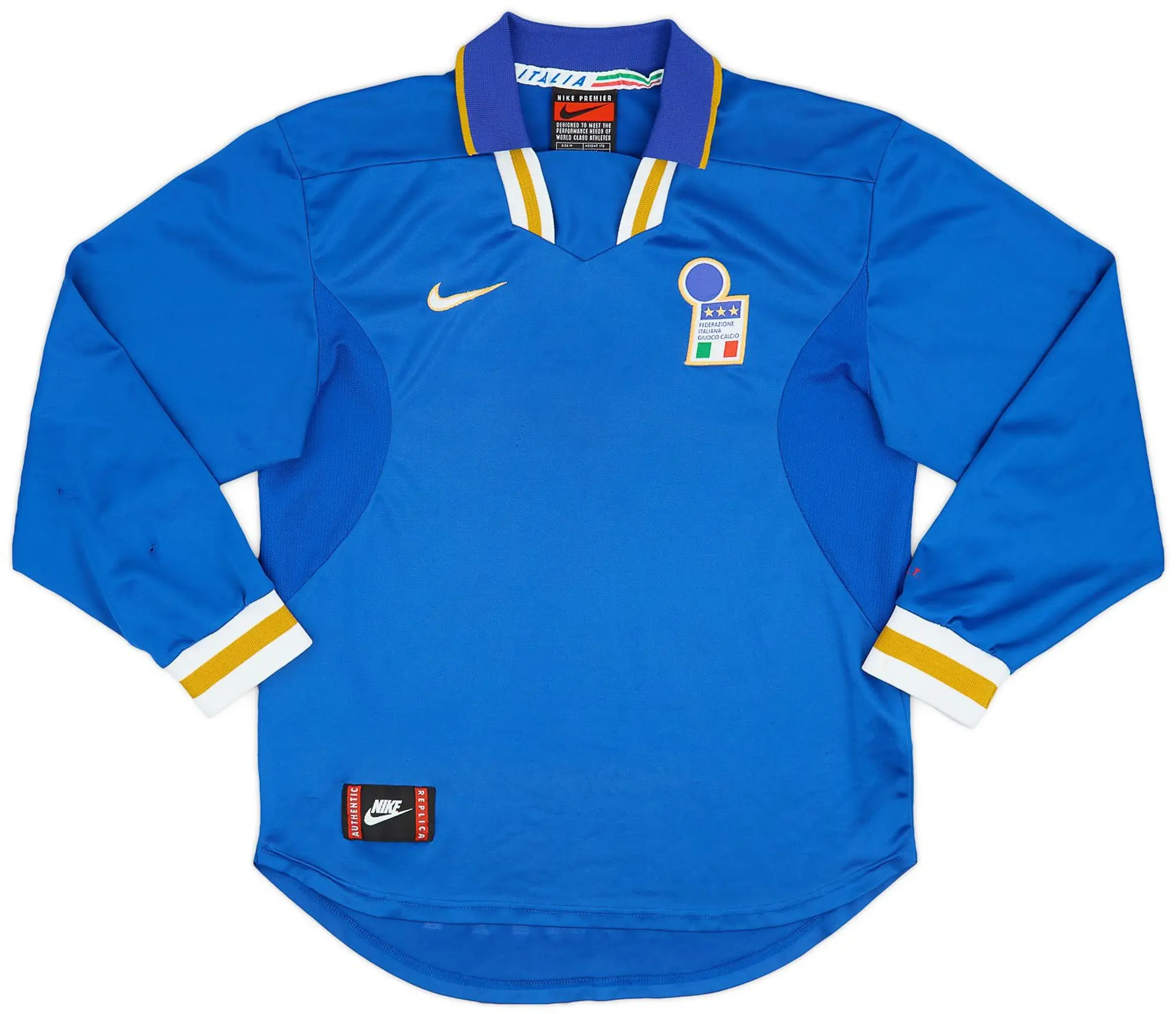 Nike 1996-97 Italy Home L/S Shirt - 8/10 - (M)