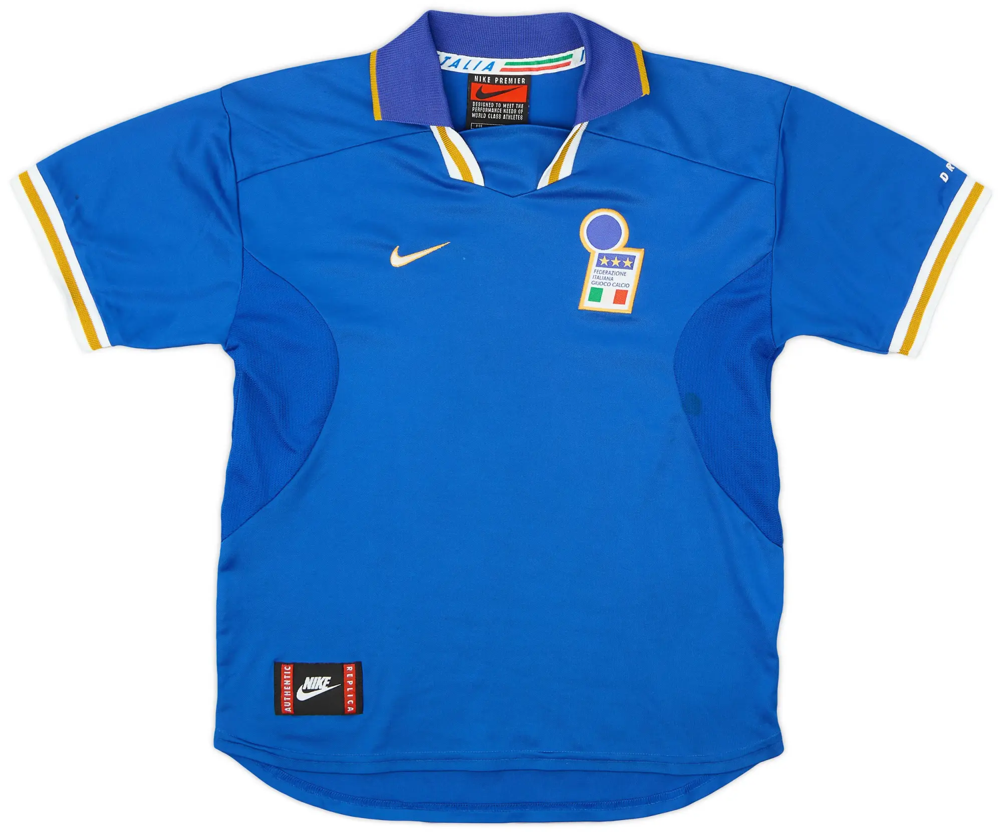 Nike 1996-97 Italy Home Shirt - 8/10 - (XL.Boys)