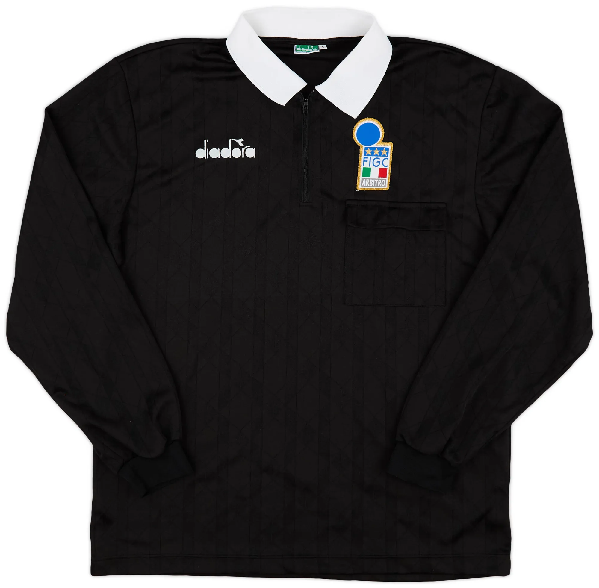 1990s Italy FIGC Diadora Referee L/S Shirt 9/10 (L