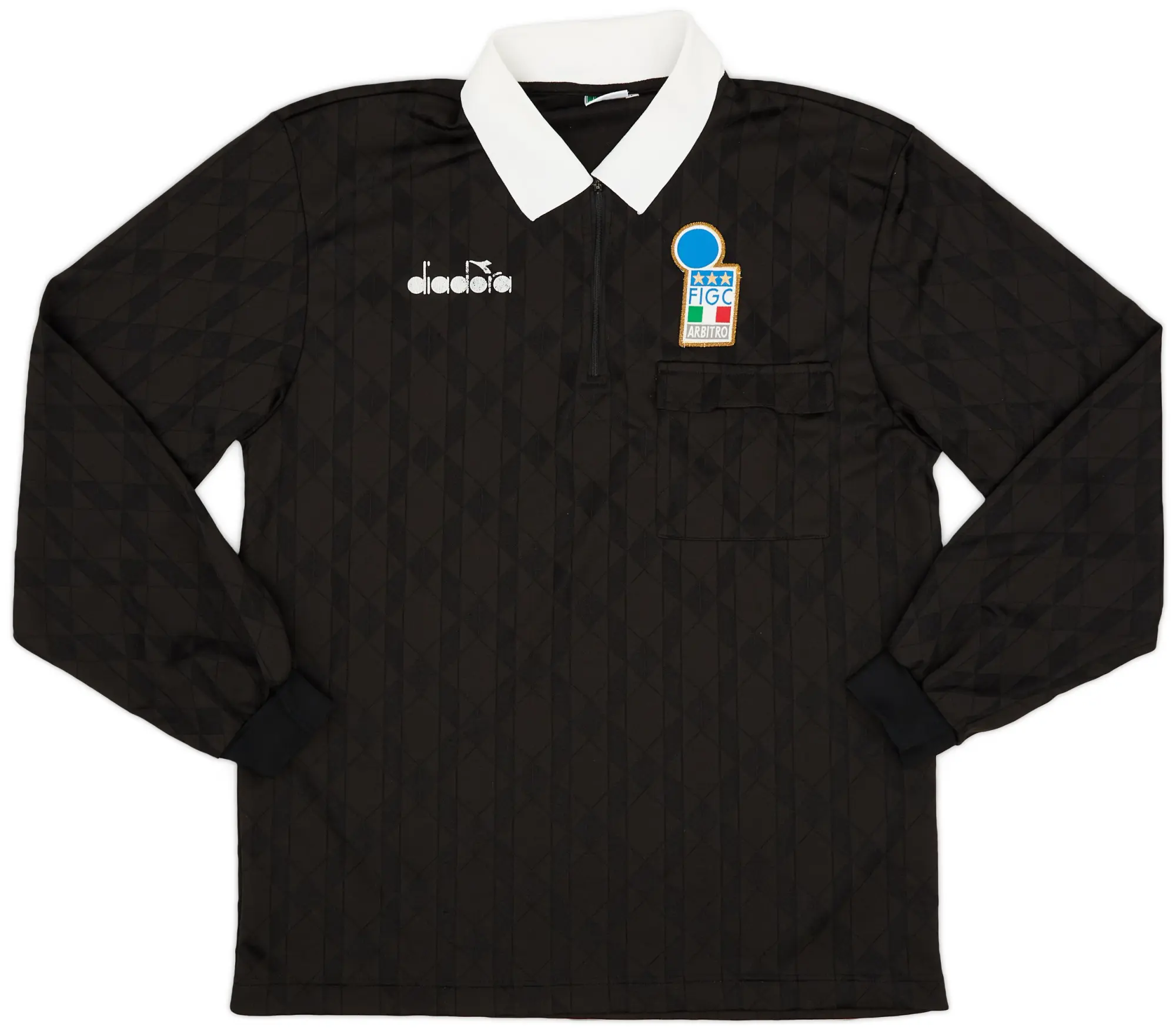 1990s Italy FIGC Diadora Referee L/S Shirt - 6/10 - (L)