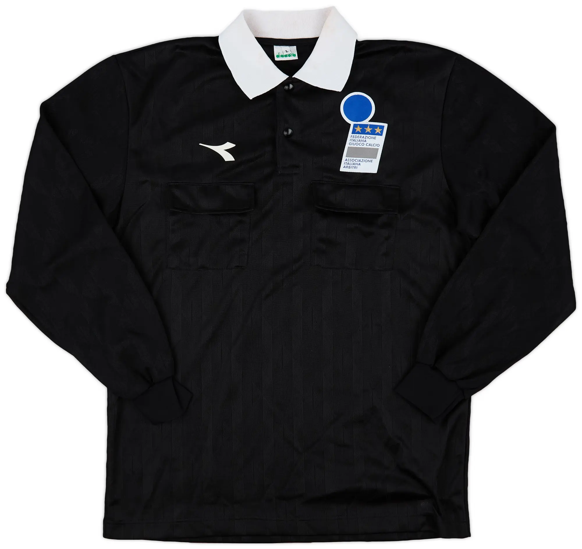 1990s Italy FIGC Diadora Training L/S Shirt - 8/10 - (L)
