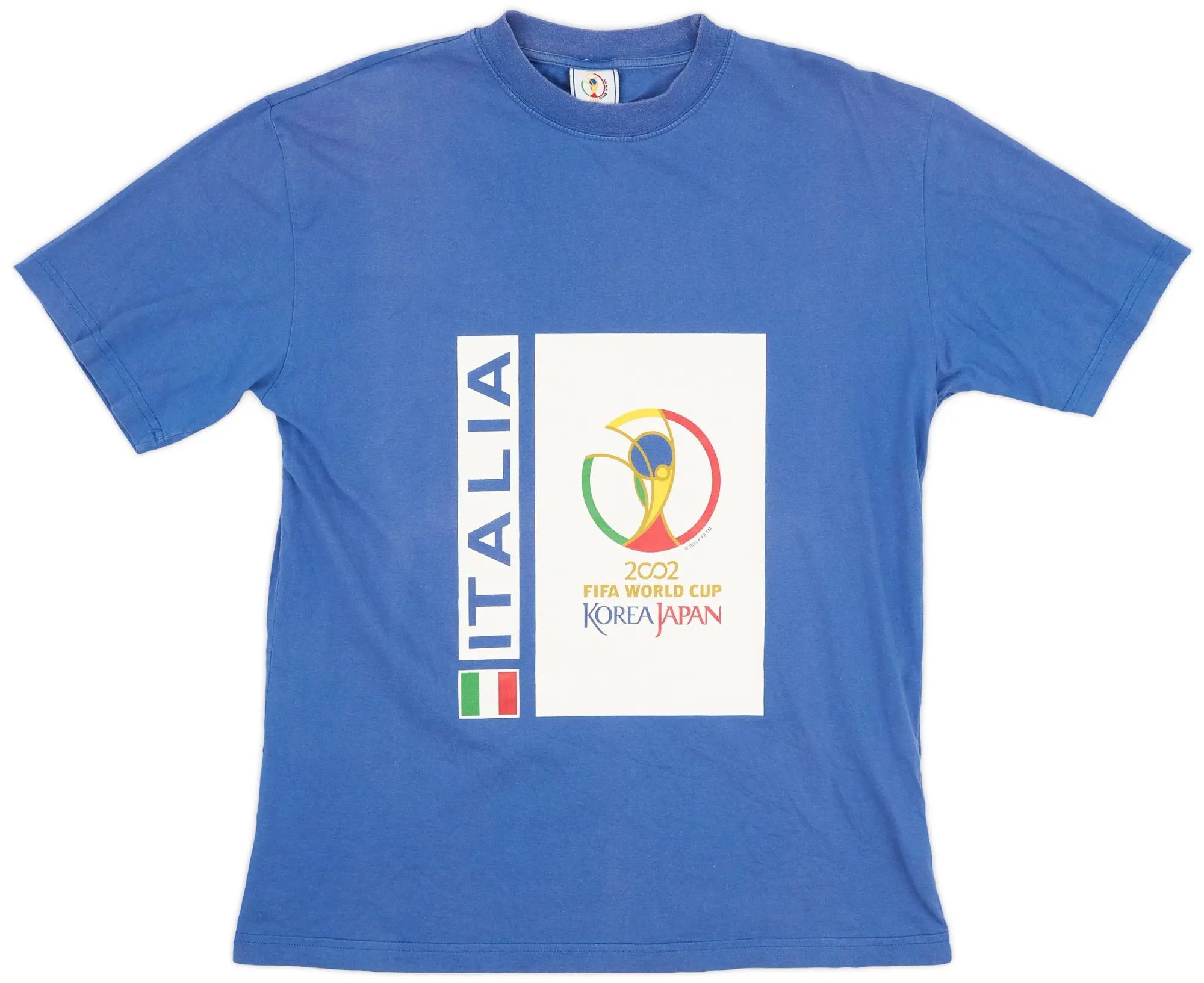 T-Shirts 2002 Italy Fifa World Cup Cotton Tee - 9/10 - (L)