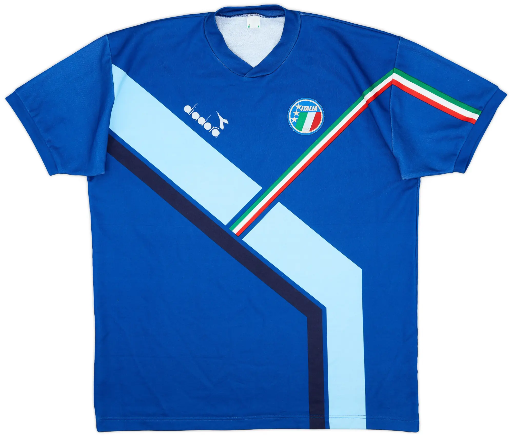 Diadora 1990-91 Italy Training Shirt - 9/10 - (XL)