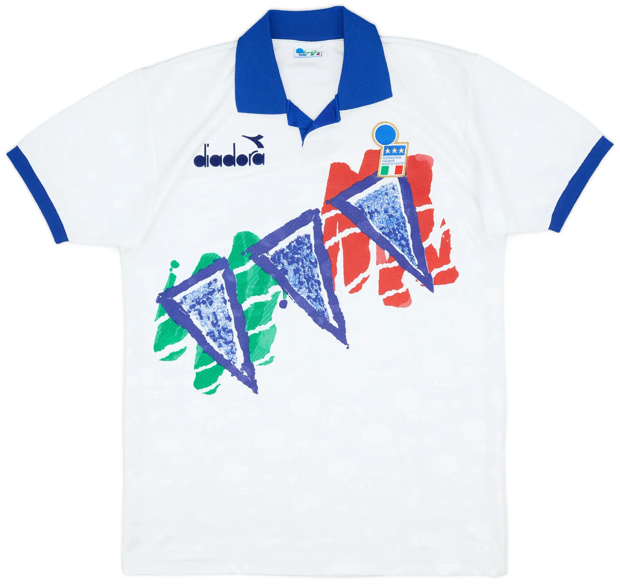 1994-95 Italy Diadora Training Shirt - 8/10 - (L)