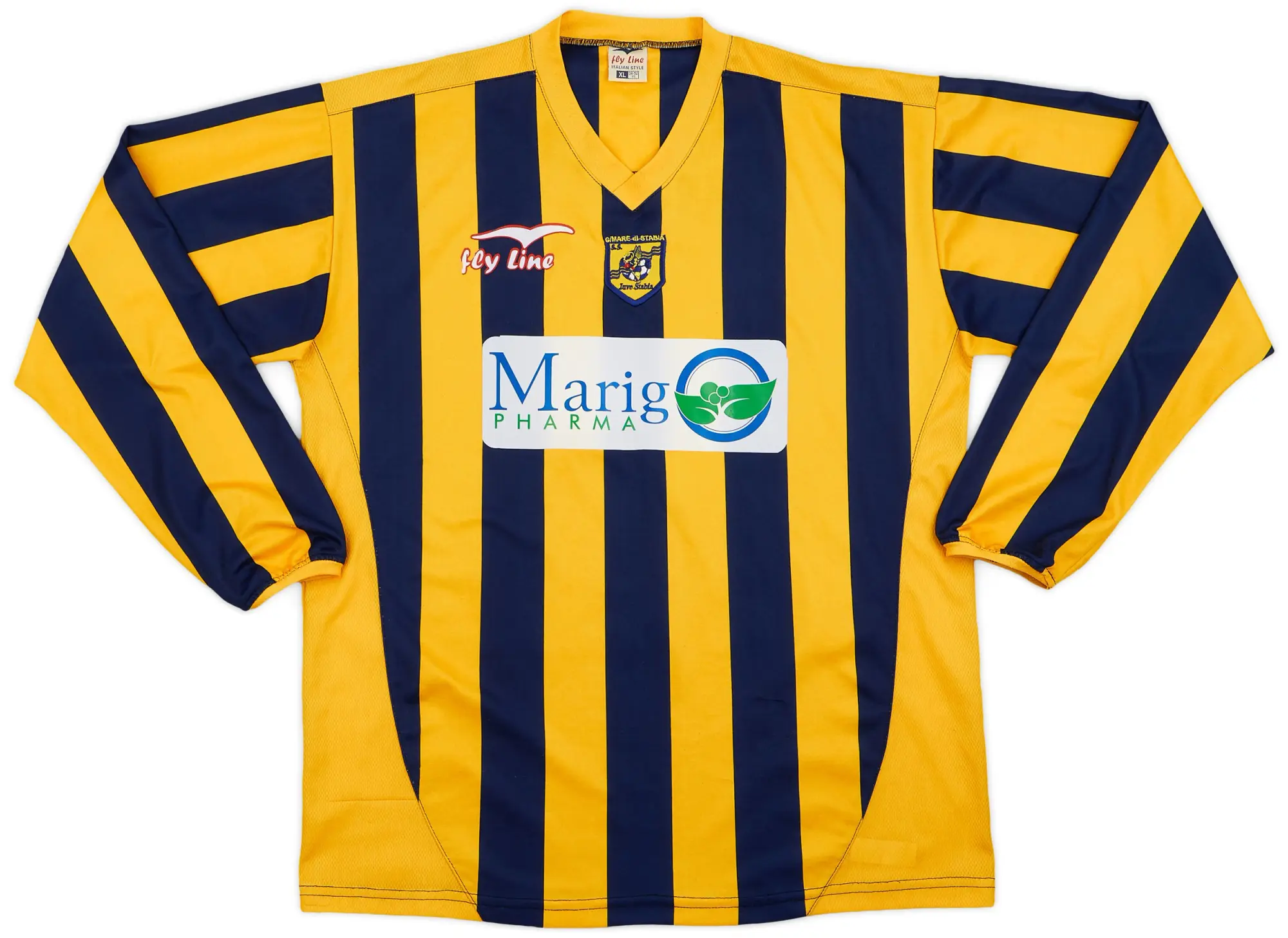 2009-10 Juve Stabia Home L/S Shirt #9 - 7/10 - (XL)