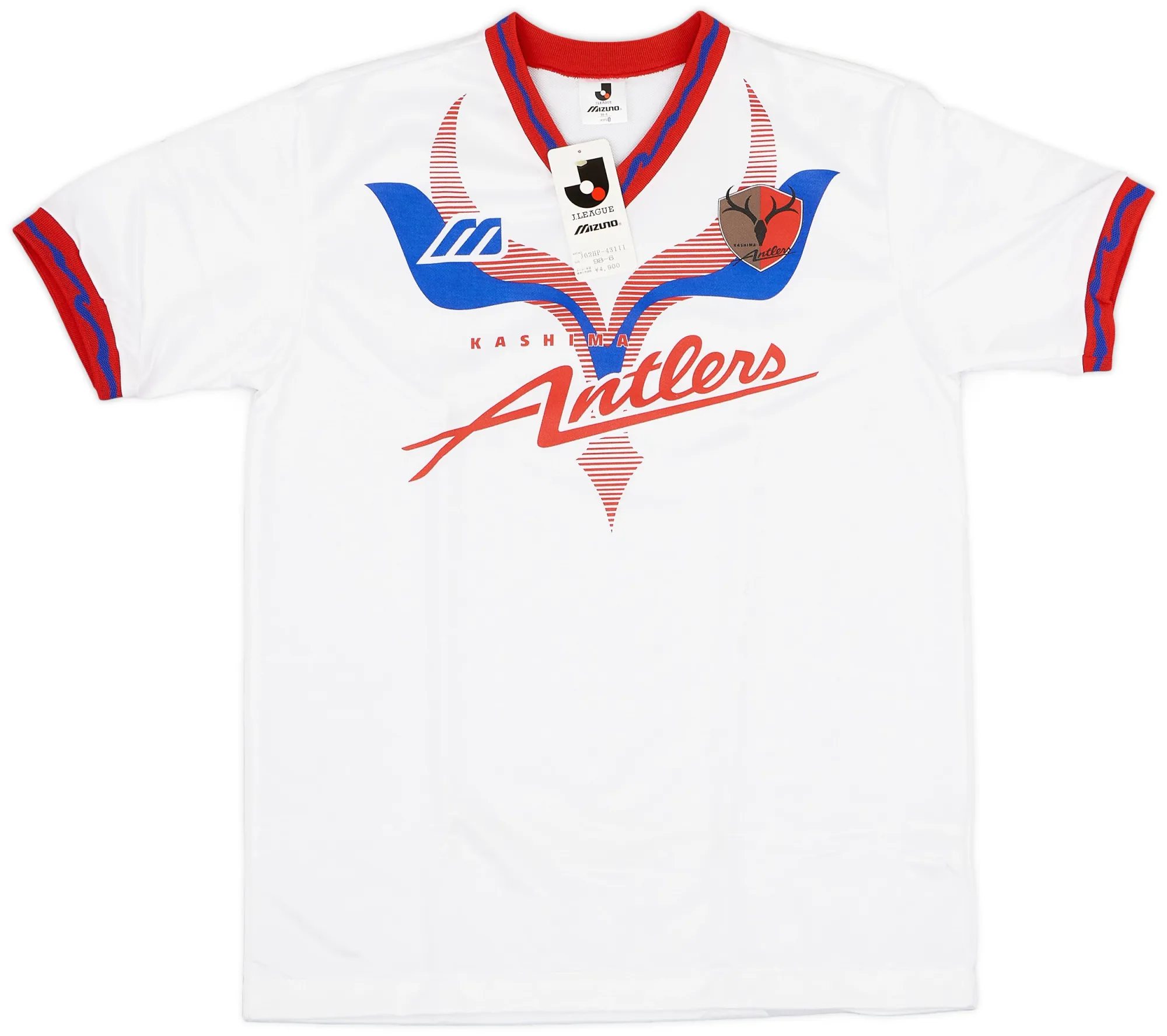 Mizuno Kashima Antlers Mens SS Home Shirt 1993/95 | KSATR93029BC