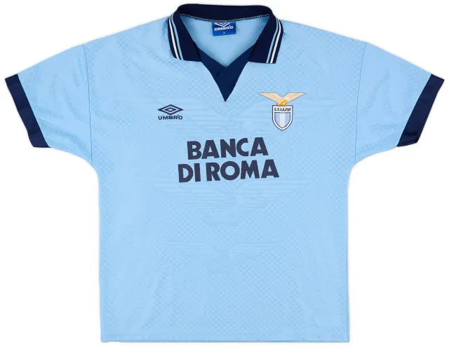 Umbro Lazio Mens SS Home Shirt 1995/96 | LAZH95454-277 | FOOTY.COM