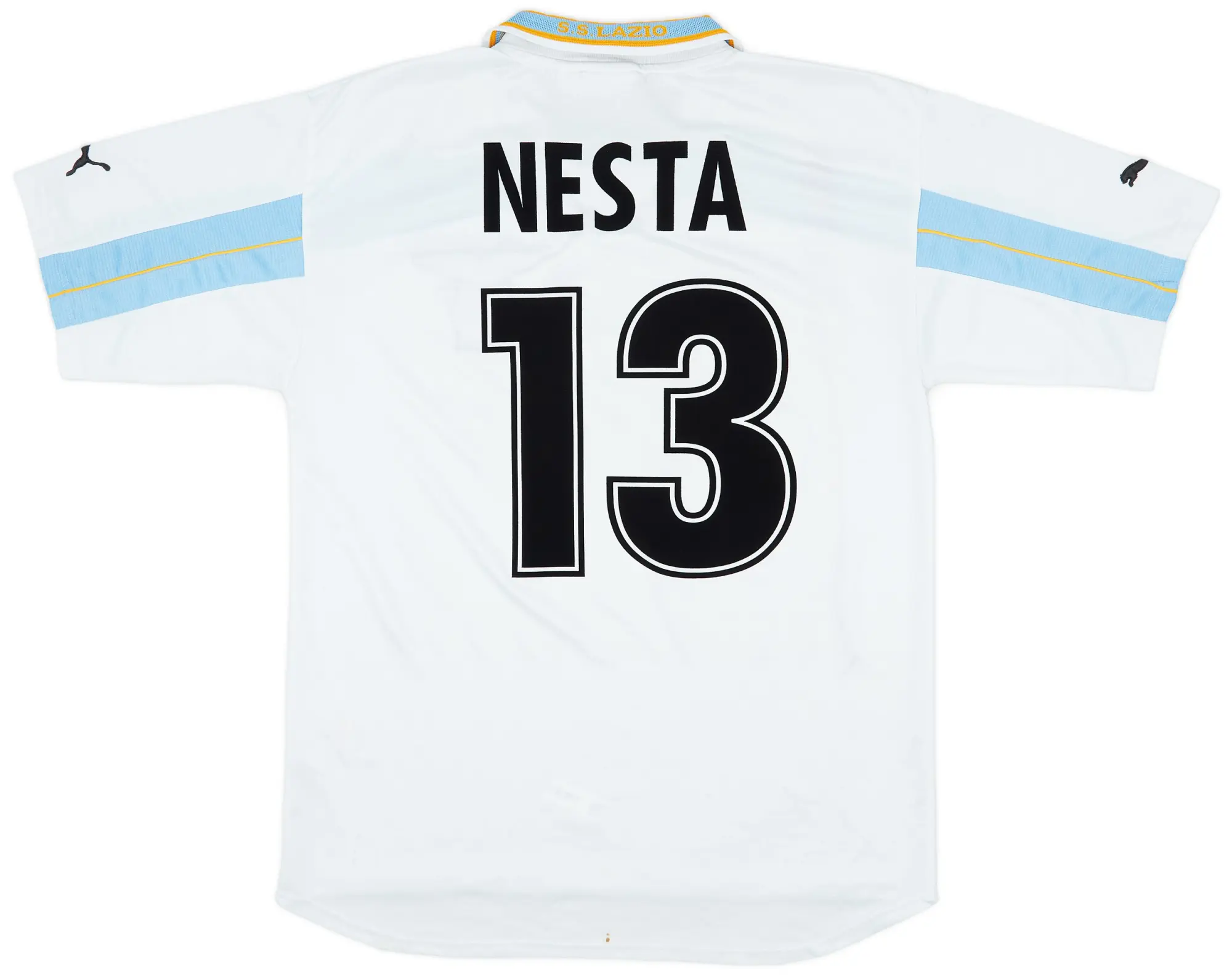 Puma 1999-00 Lazio Centenary Home Shirt Nesta #13 - 6/10 - (XL)