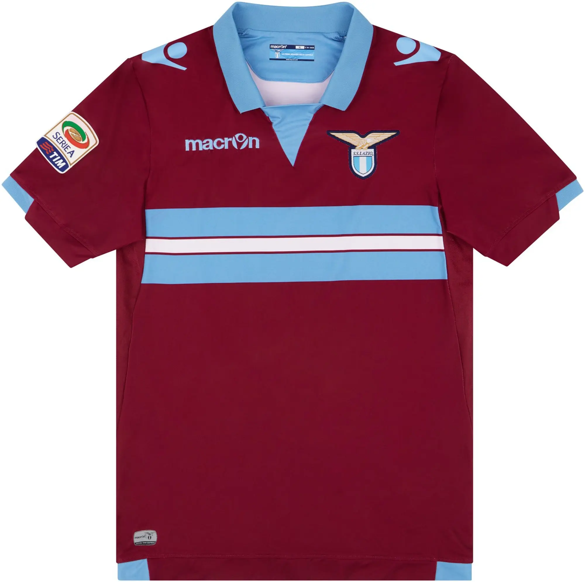 Macron 2014-15 Lazio Match Issue Third Shirt Minala #58