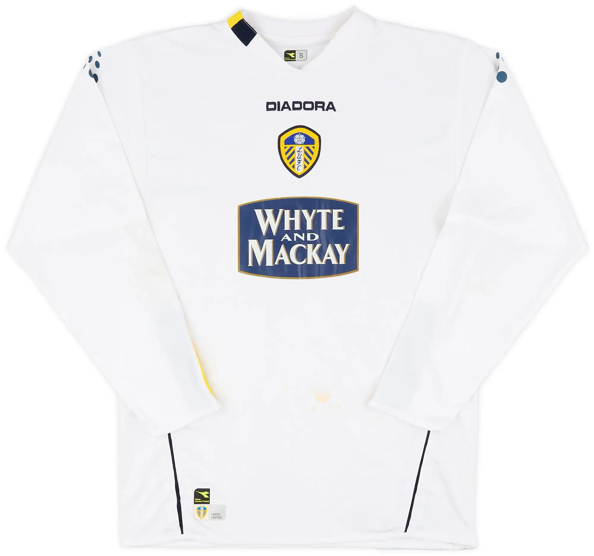 Diadora 2004-05 Leeds United Home L/S Shirt - 5/10 - (S)