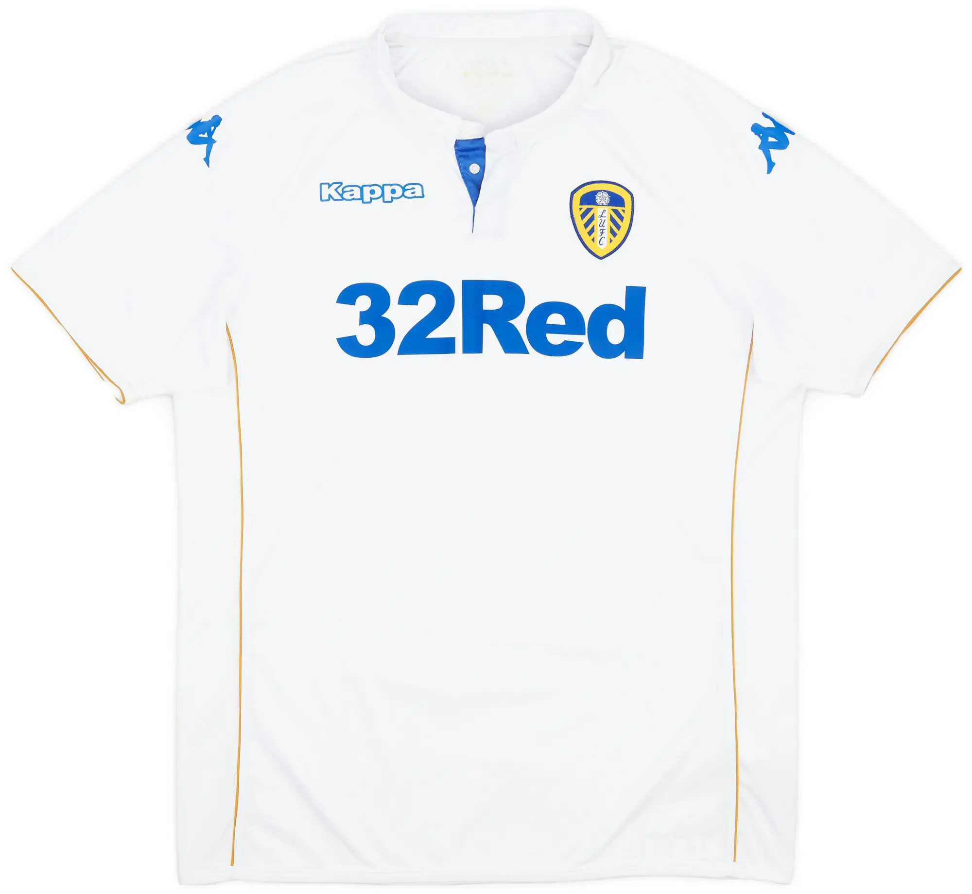 Kappa 2016-17 Leeds United Home Shirt - 8/10 - (M)