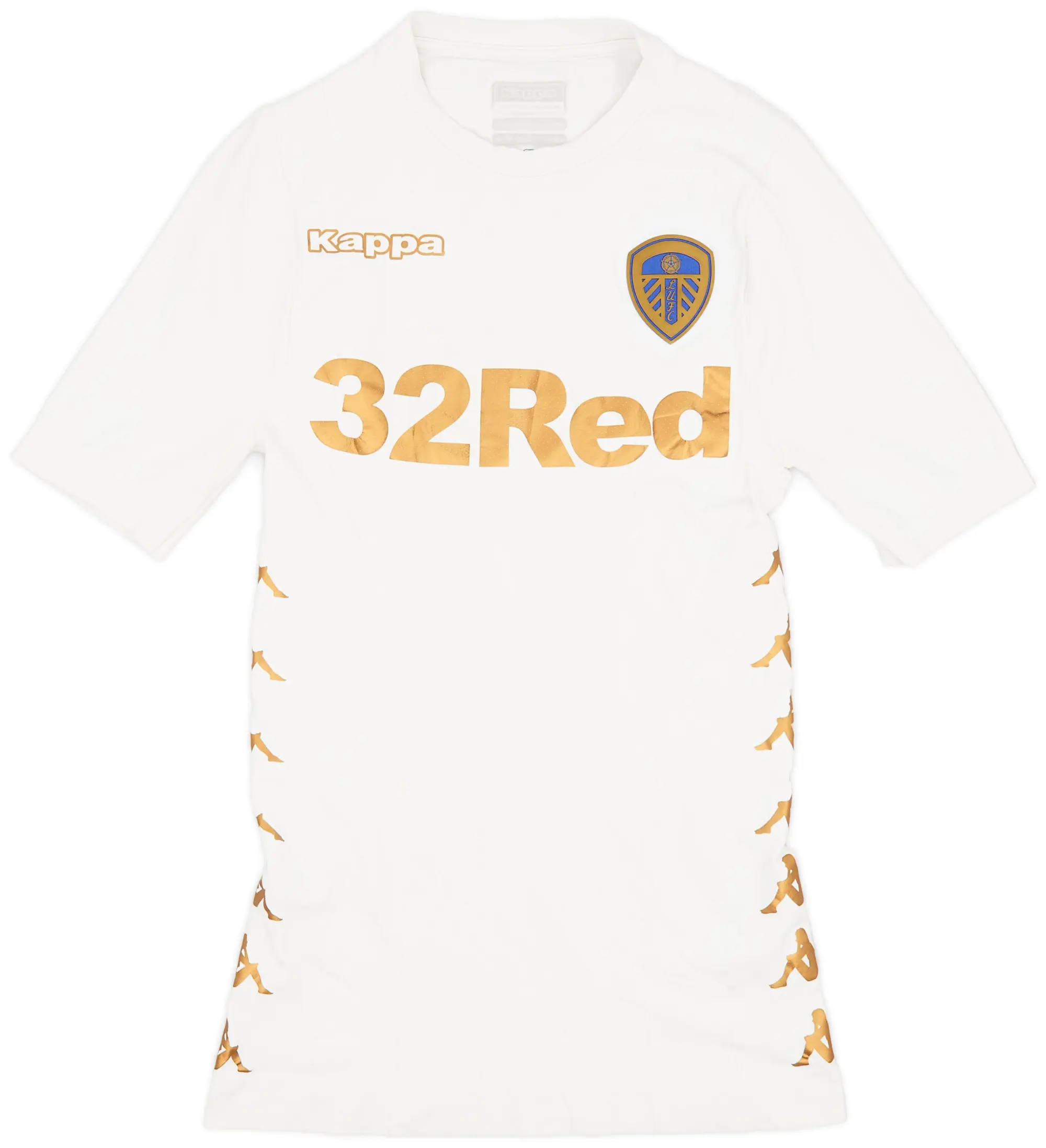 Kappa 2017-18 Leeds United Authentic Kombat Home Shirt - 6/10 - (L/XL)