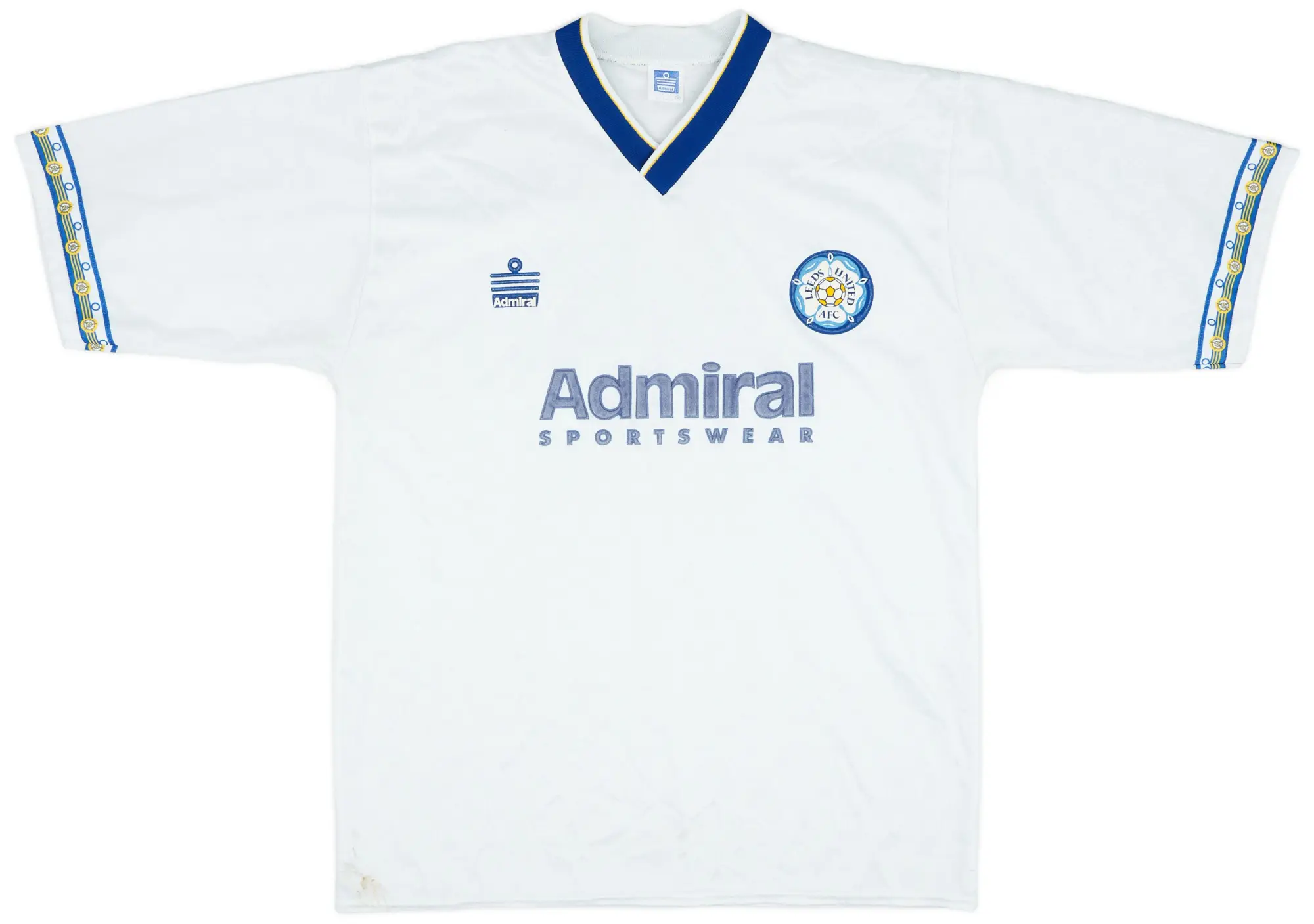 Admiral 1992-93 Leeds United Home Shirt - 7/10 - (XL)