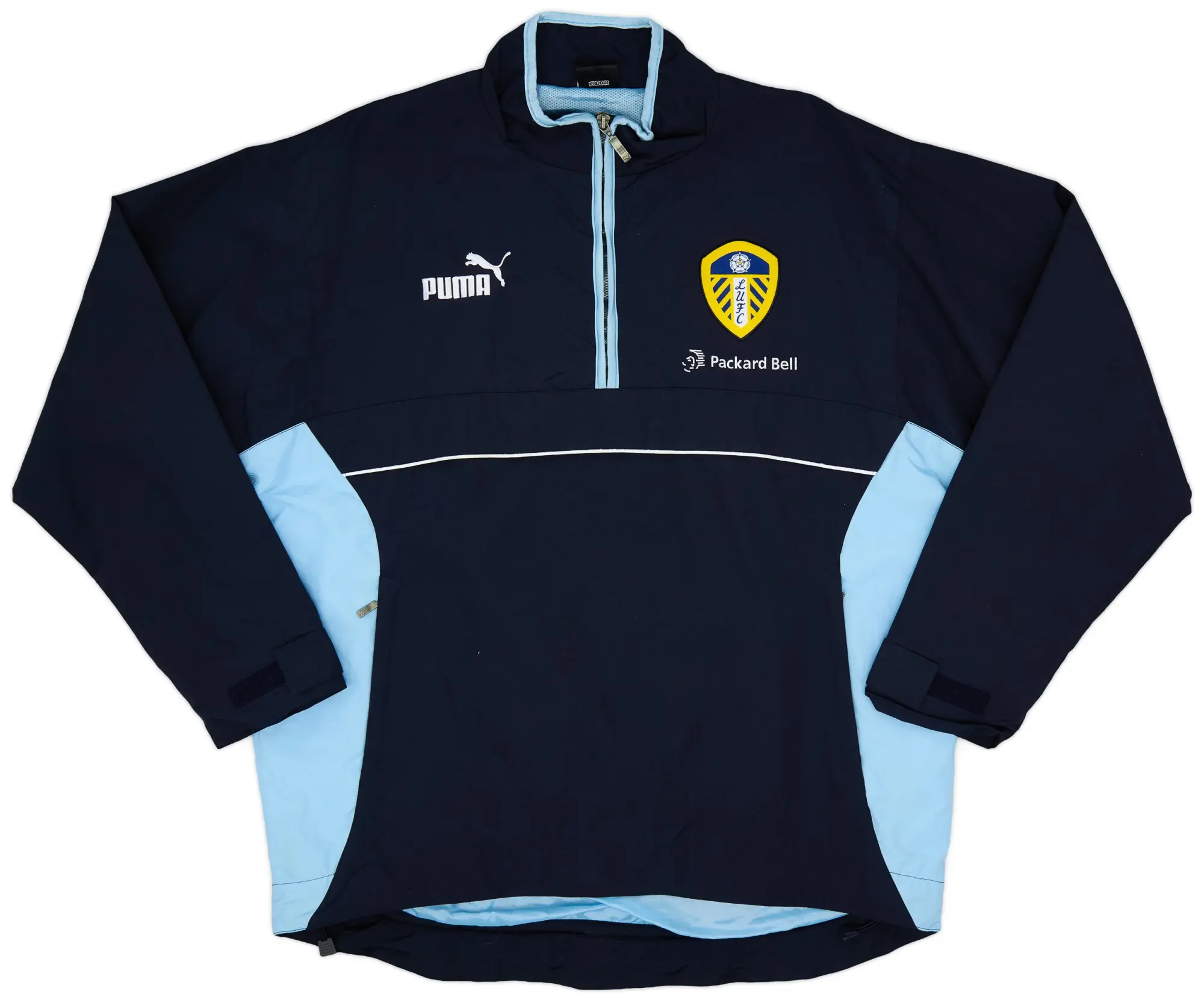 1998-99 Leeds Puma 1/4 Zip Drill Top - 8/10 - (XL)