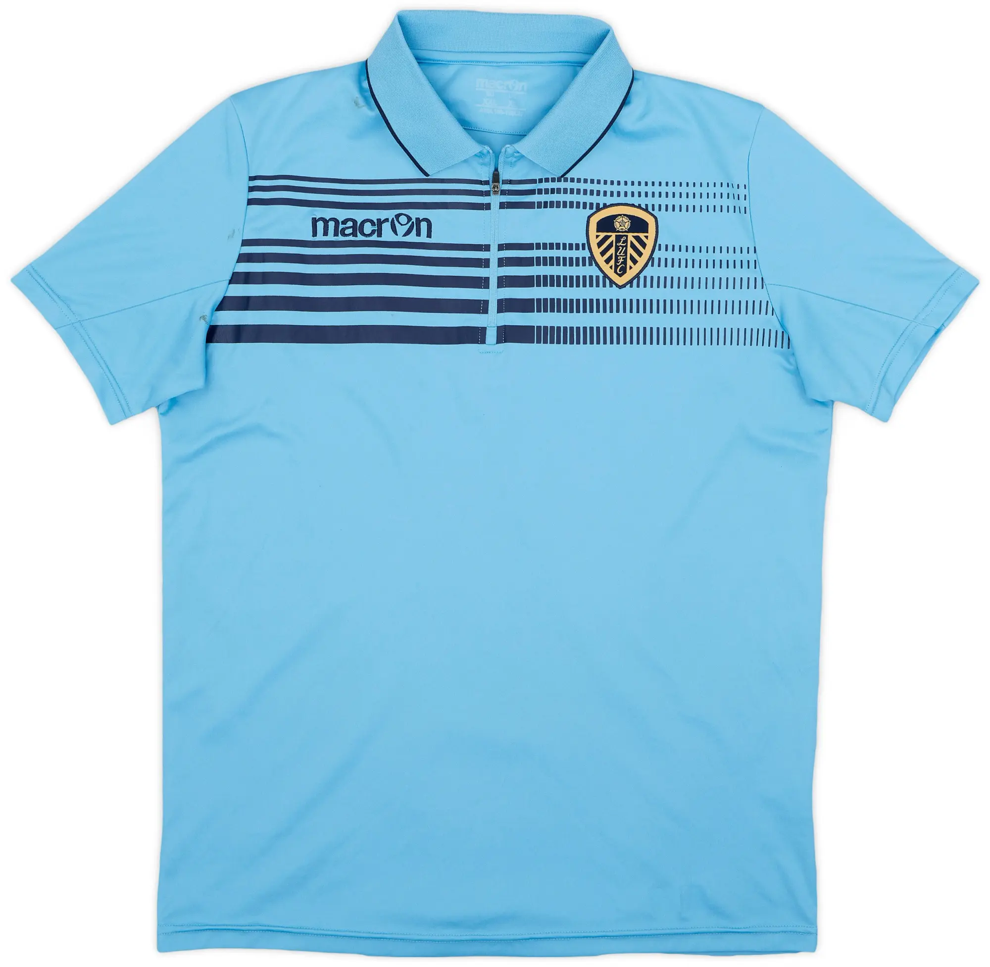 2013-14 Leeds United Macron 1/4 Zip Polo Shirt - 6/10 - (XL)