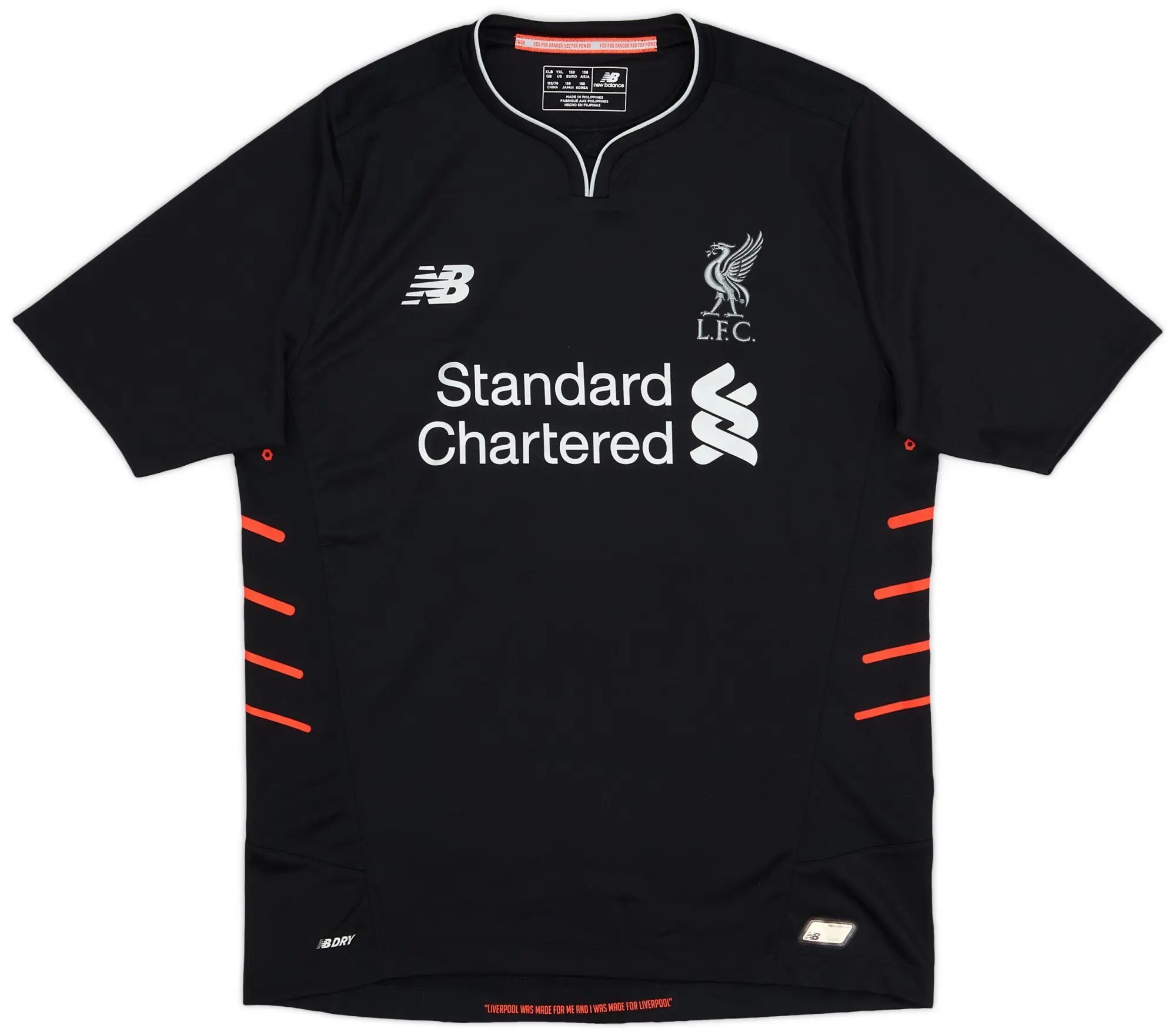 NewBalance 2016-17 Liverpool Away Shirt - 9/10 - (XL.Boys)