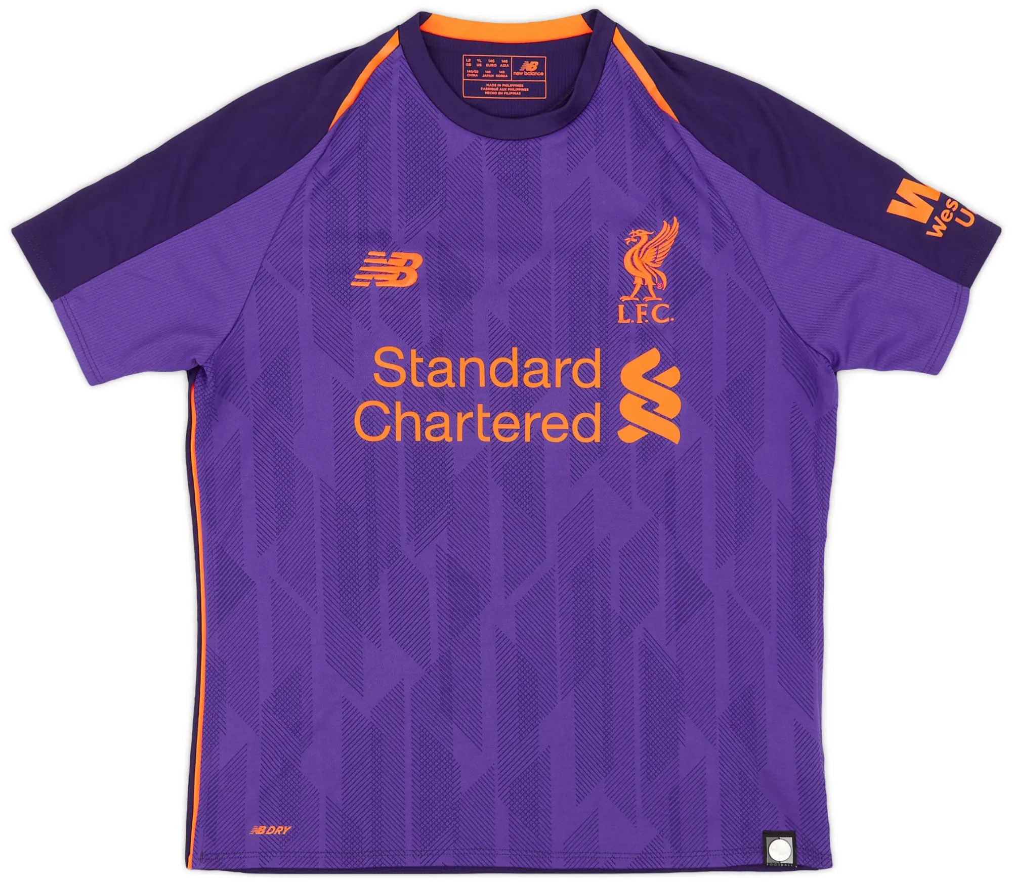 NewBalance 2018-19 Liverpool Away Shirt - 8/10 - (L.Boys)