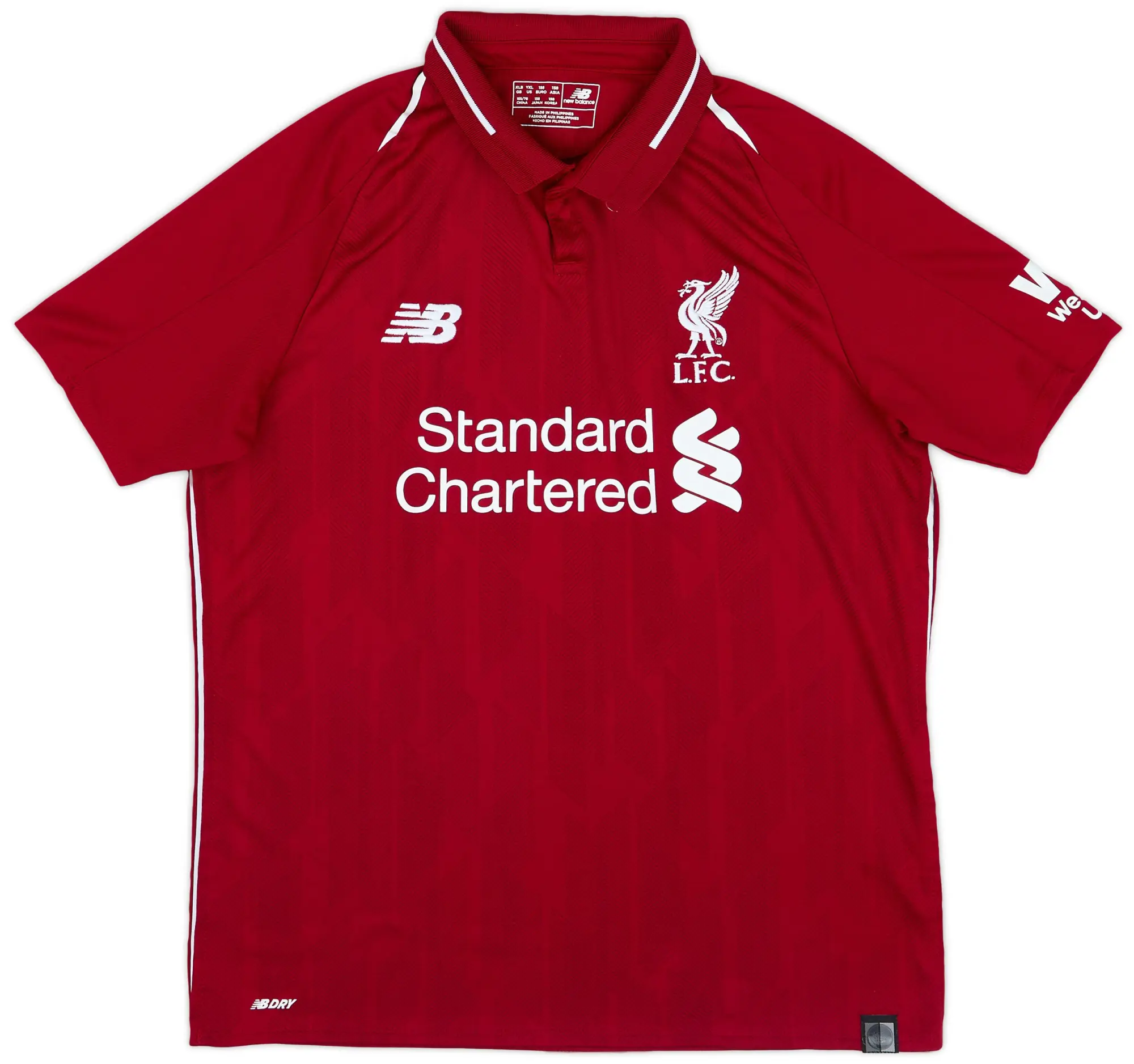 NewBalance 2018-19 Liverpool Home Shirt - 8/10 - (XL.Boys)