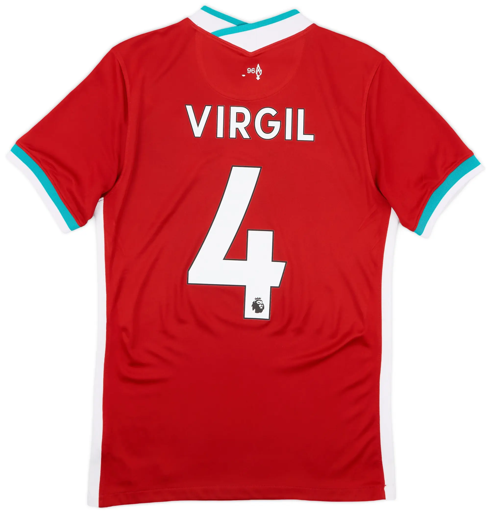 Nike 2020-21 Liverpool Home Shirt Virgil #4 - 7/10 - (S)