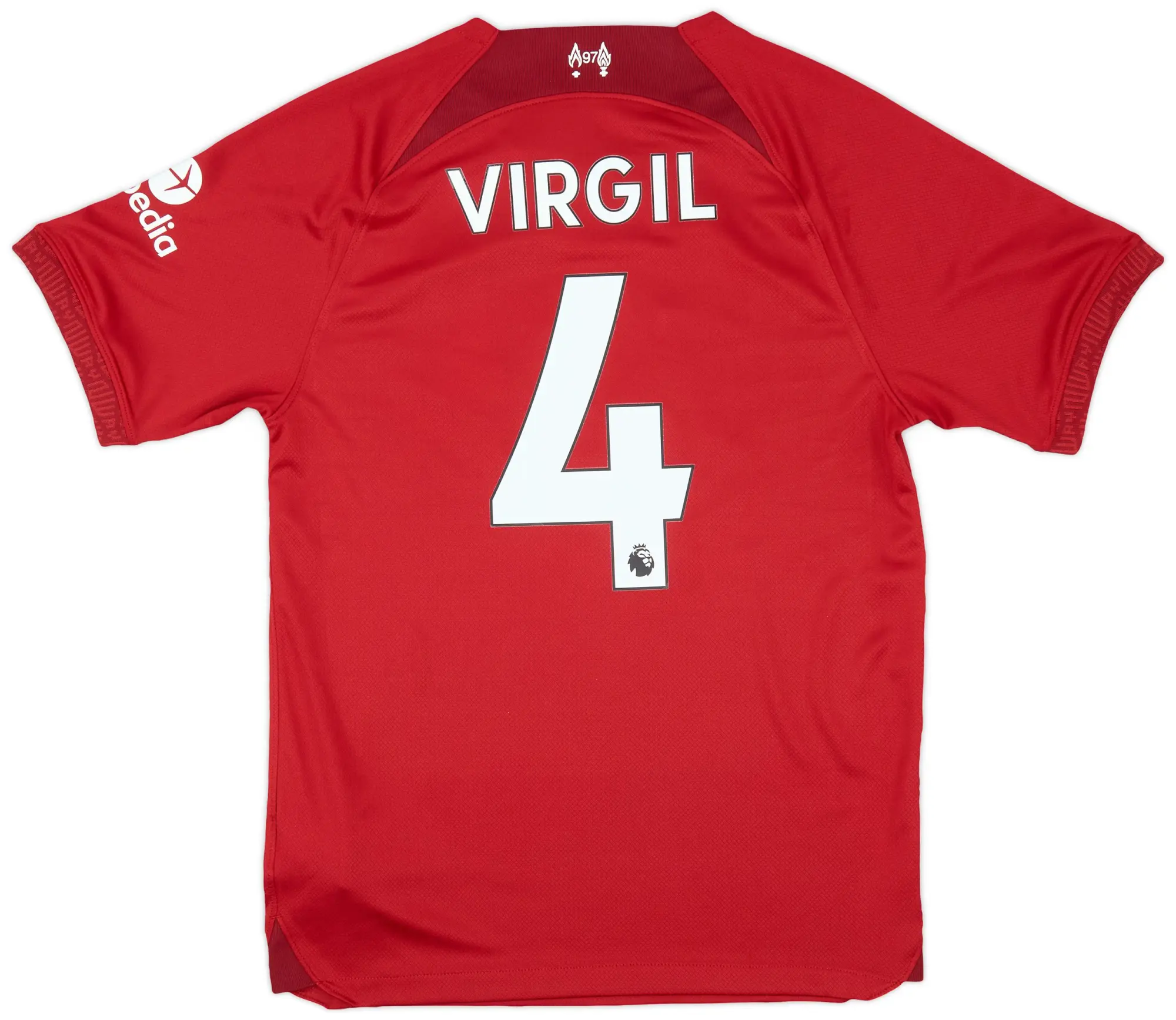 Nike 2022-23 Liverpool Home Shirt Virgil #4 - 9/10 - (S)