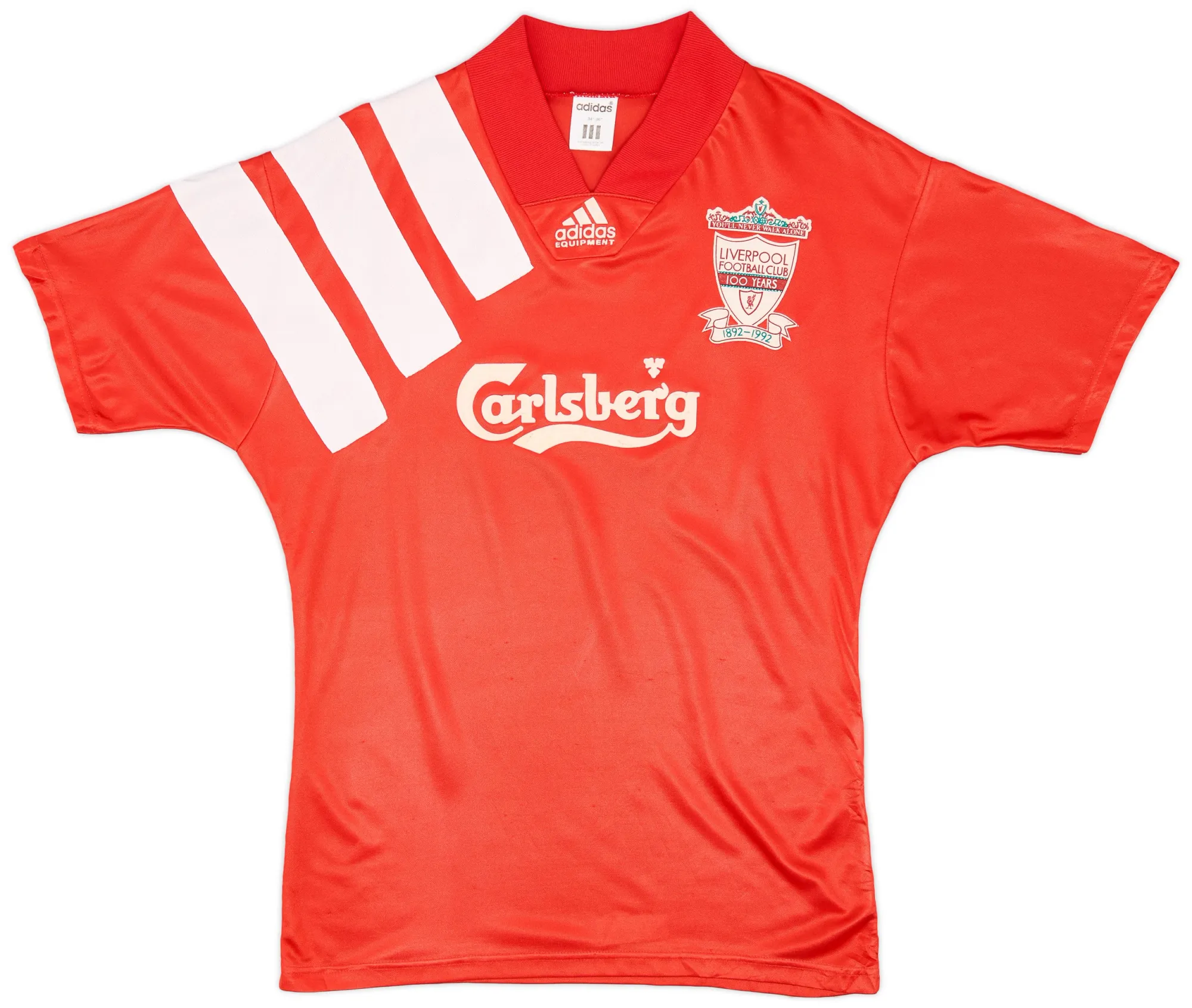 adidas Liverpool Mens SS Home Shirt 1992/93