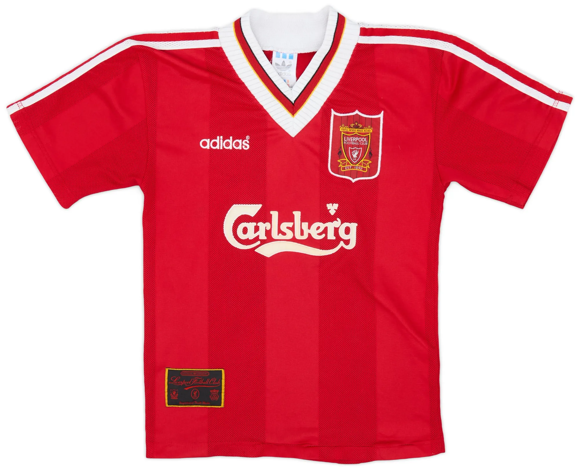 adidas Liverpool Mens SS Home Shirt 1995/96