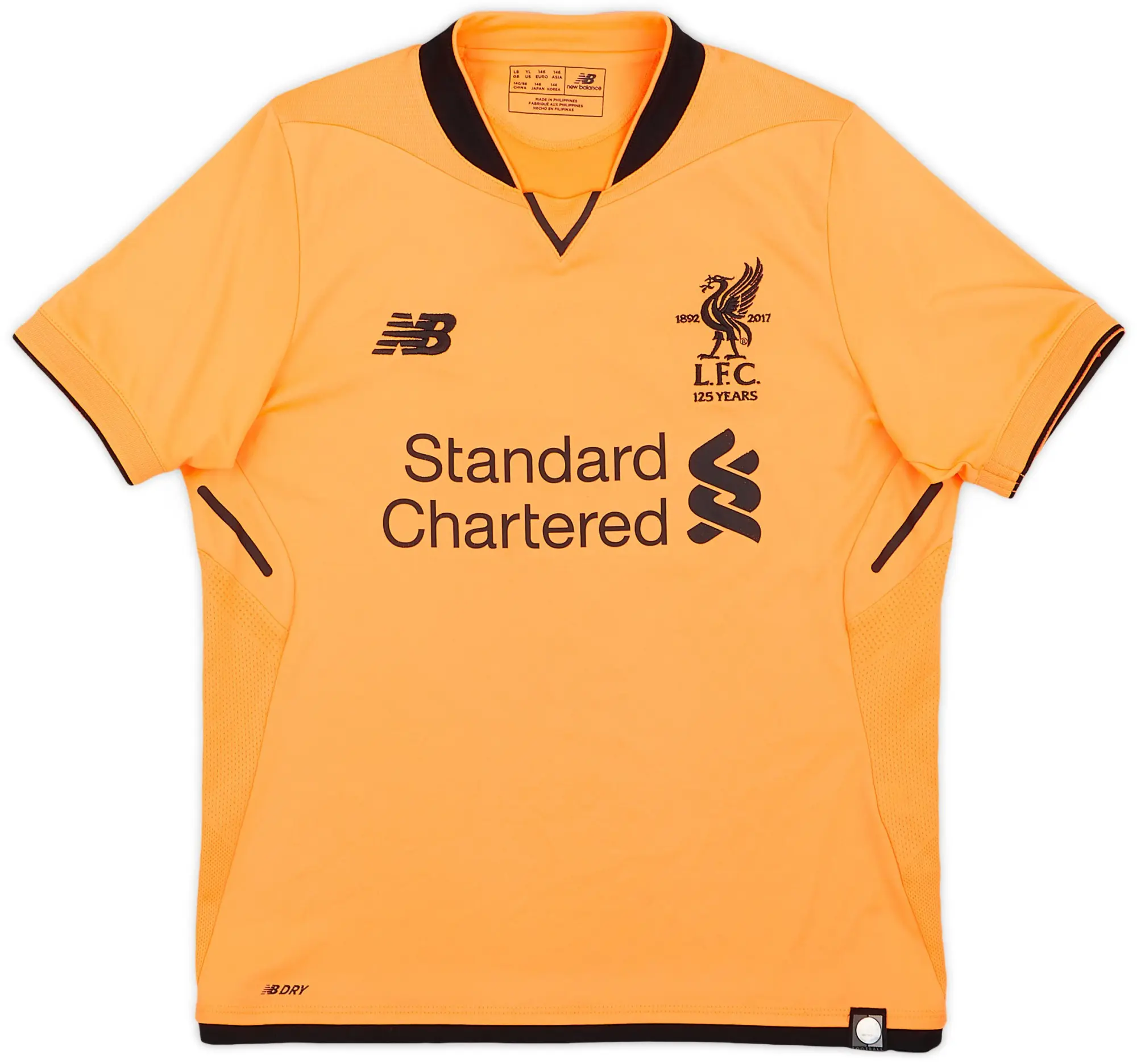 NewBalance 2017-18 Liverpool 125 Years Third Shirt - 8/10 - (L.Boys)