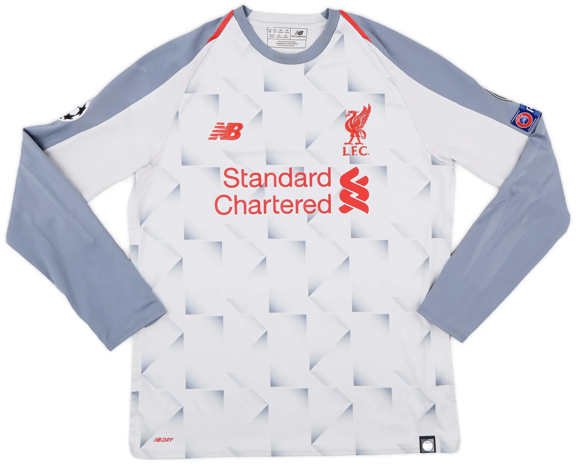 NewBalance 2018-19 Liverpool Third L/S Shirt - 8/10 - (XL.Boys)