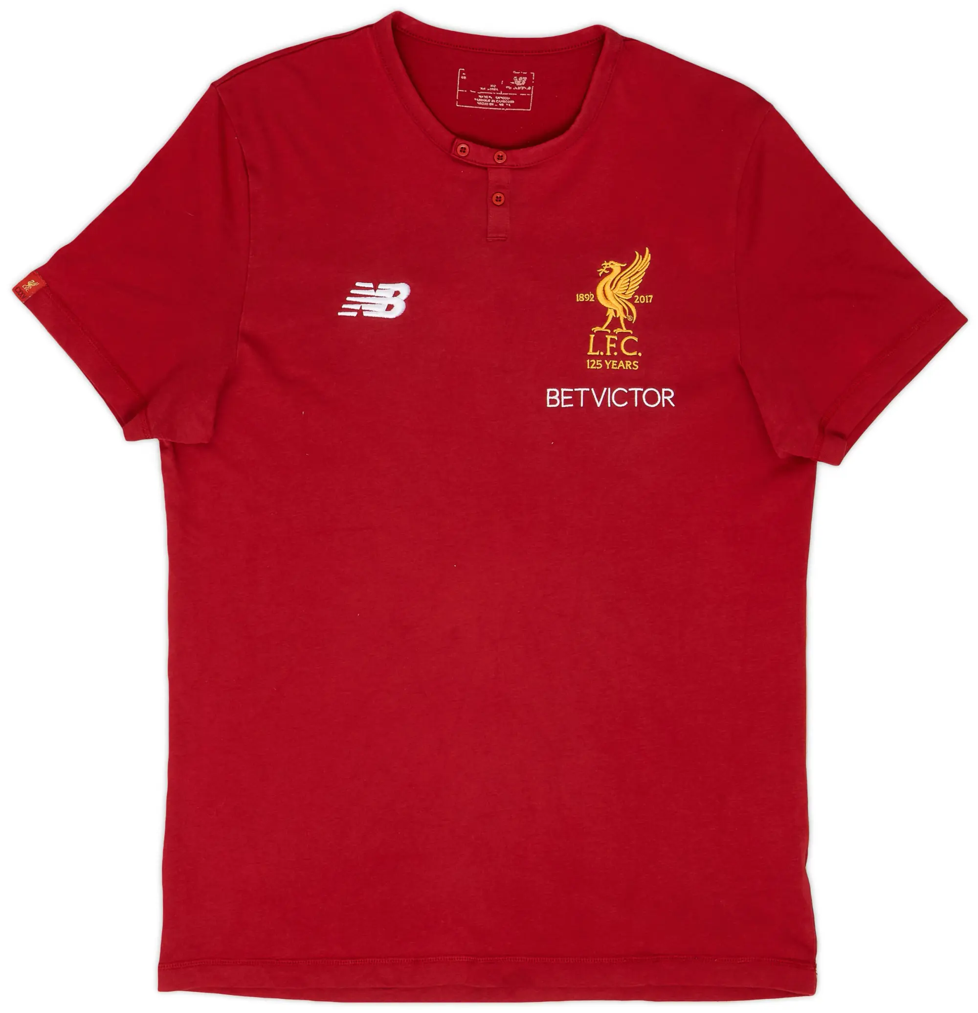 2017 18 Liverpool New Balance Cotton Tee 9 10 M