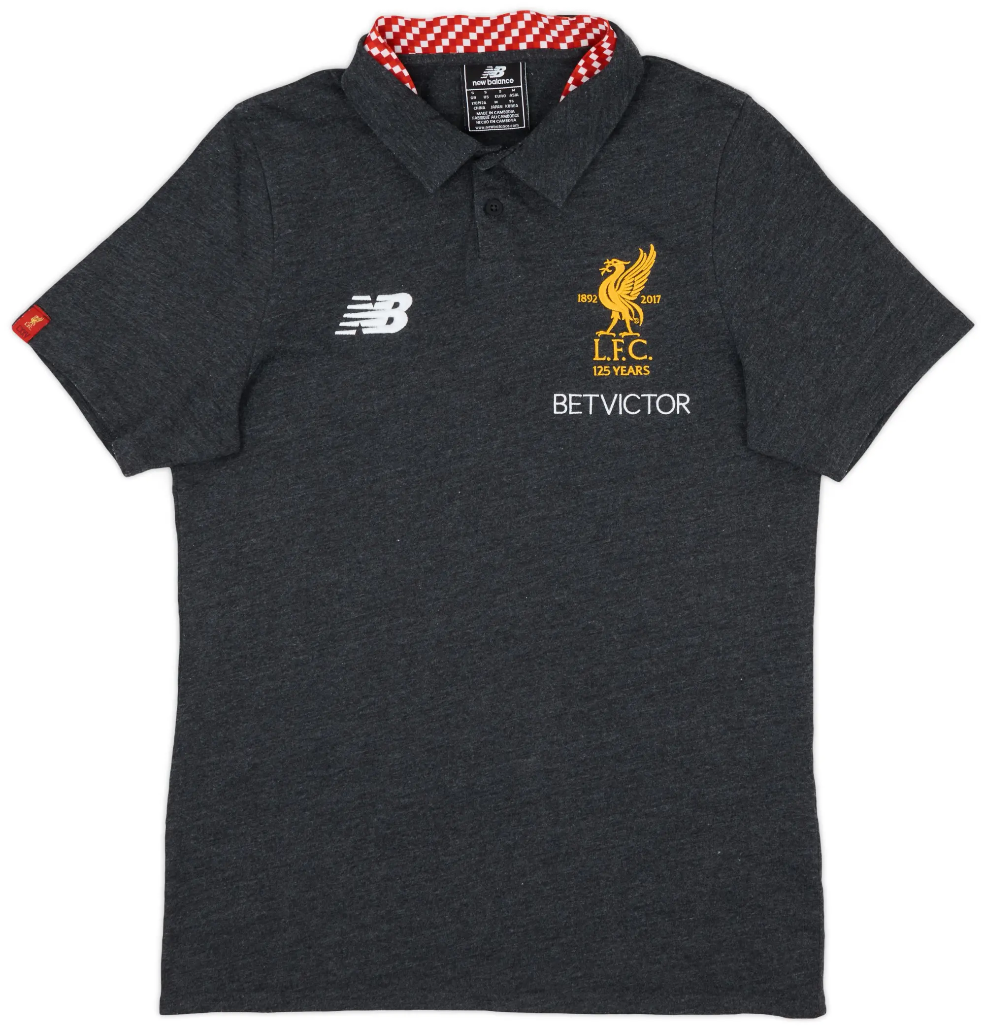 2017 18 Liverpool New Balance Polo Shirt 8 10 S