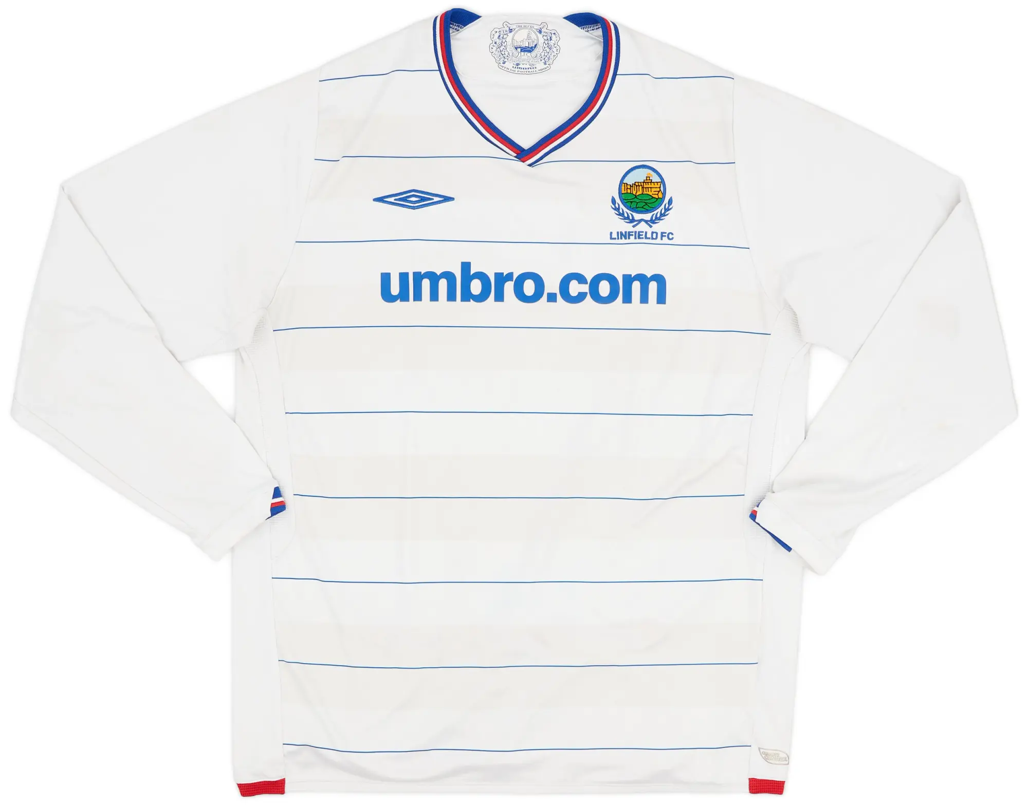Umbro 2009-10 Linfield Away L/S Shirt - 5/10 - (XL)