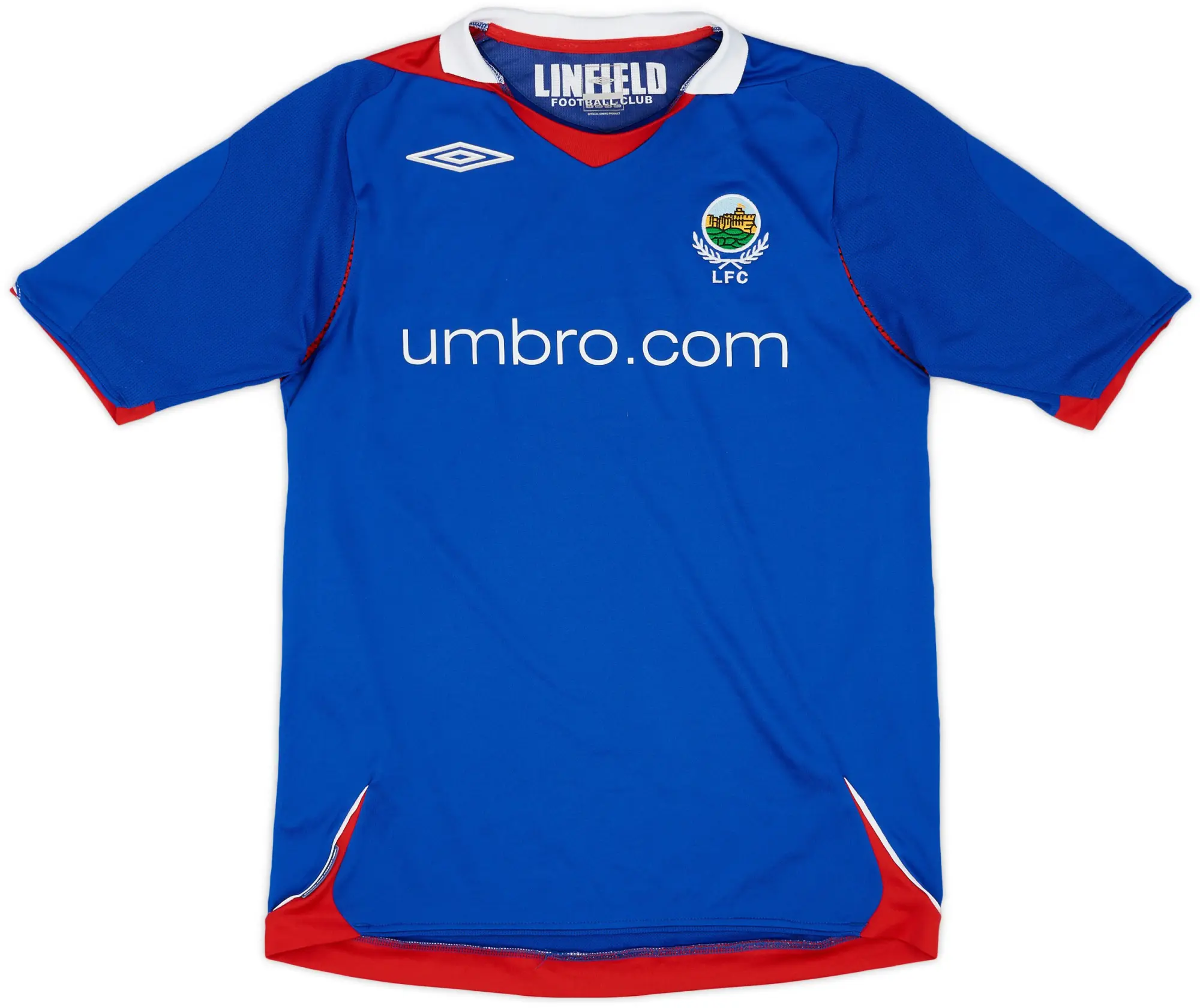 Umbro 2007-08 Linfield Home Shirt - 9/10 - (S)