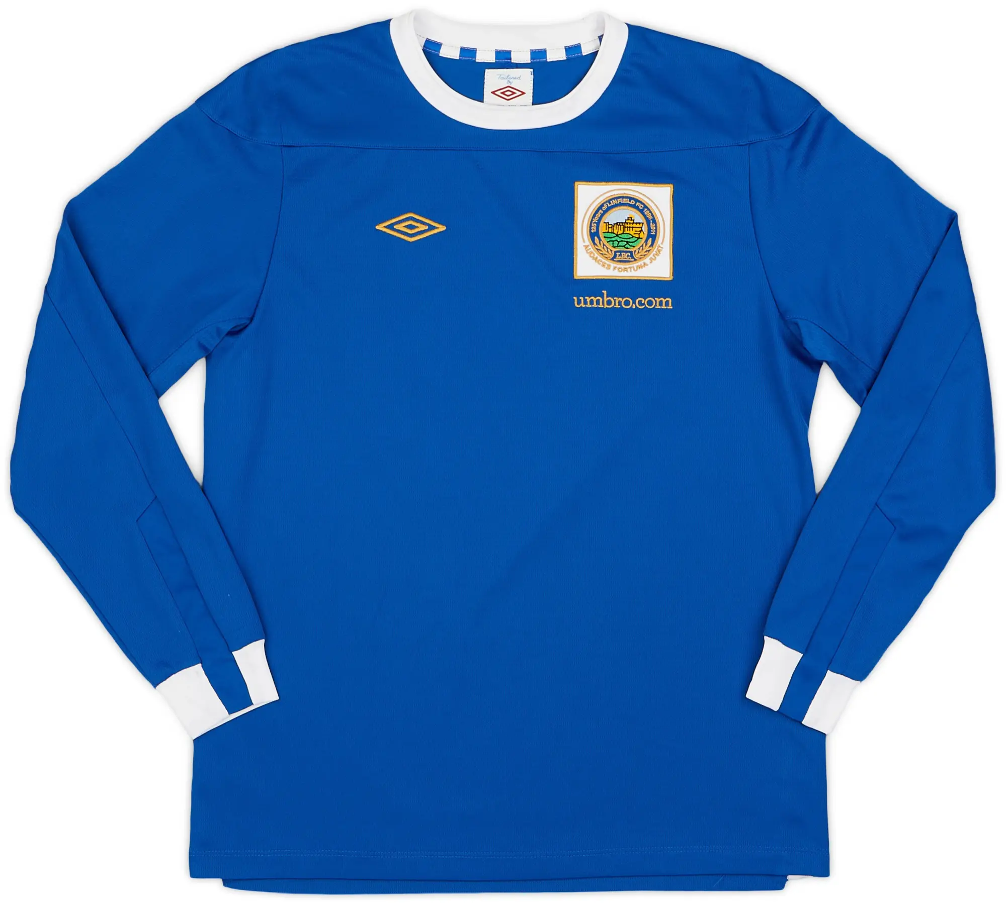 Umbro 2011-12 Linfield Home L/S Shirt - 9/10 - (XL.Boys)