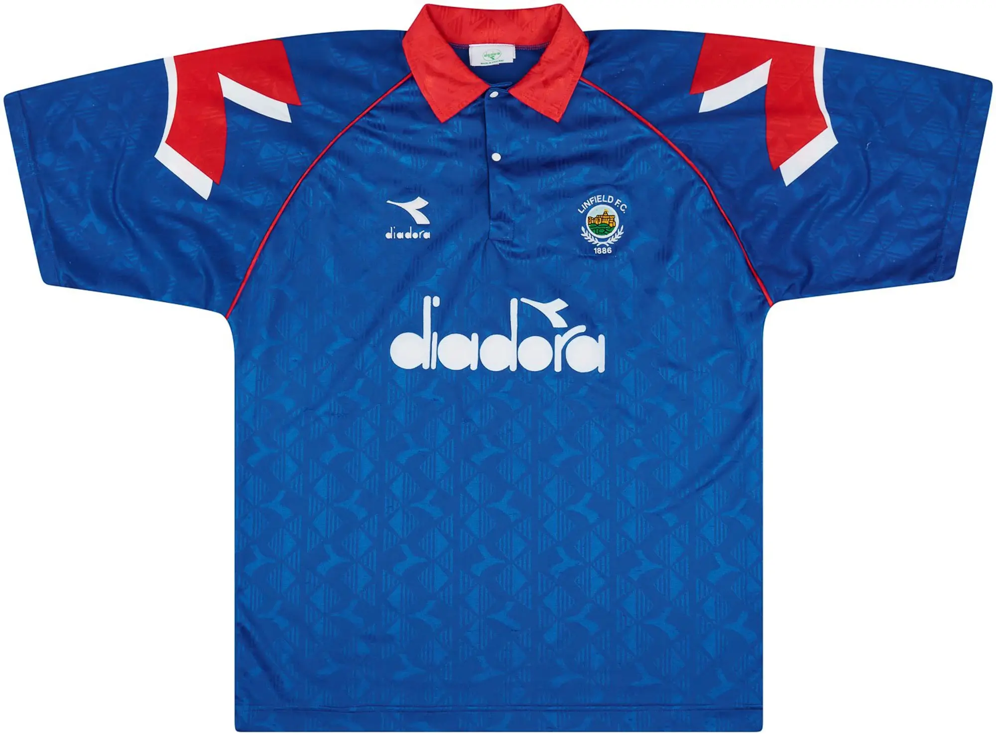 Diadora 1995-96 Linfield Home Shirt - 6/10 - (XL)