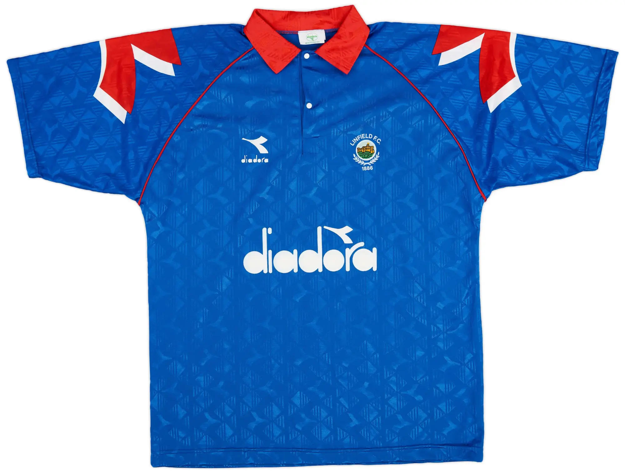 Diadora 1995-96 Linfield Home Shirt - 9/10 - (XL)