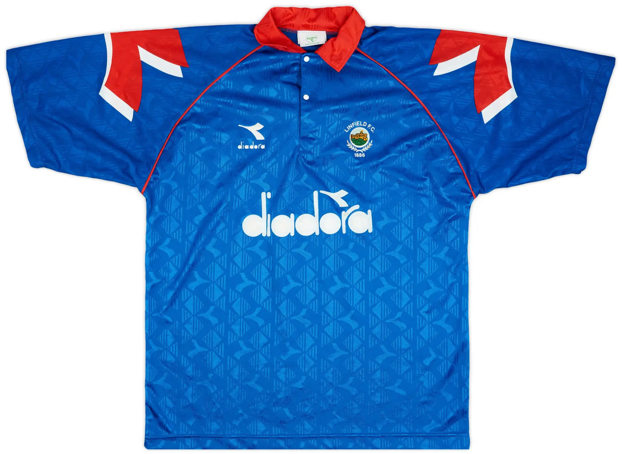 Diadora 1995-96 Linfield Home Shirt - 7/10 - (XL)