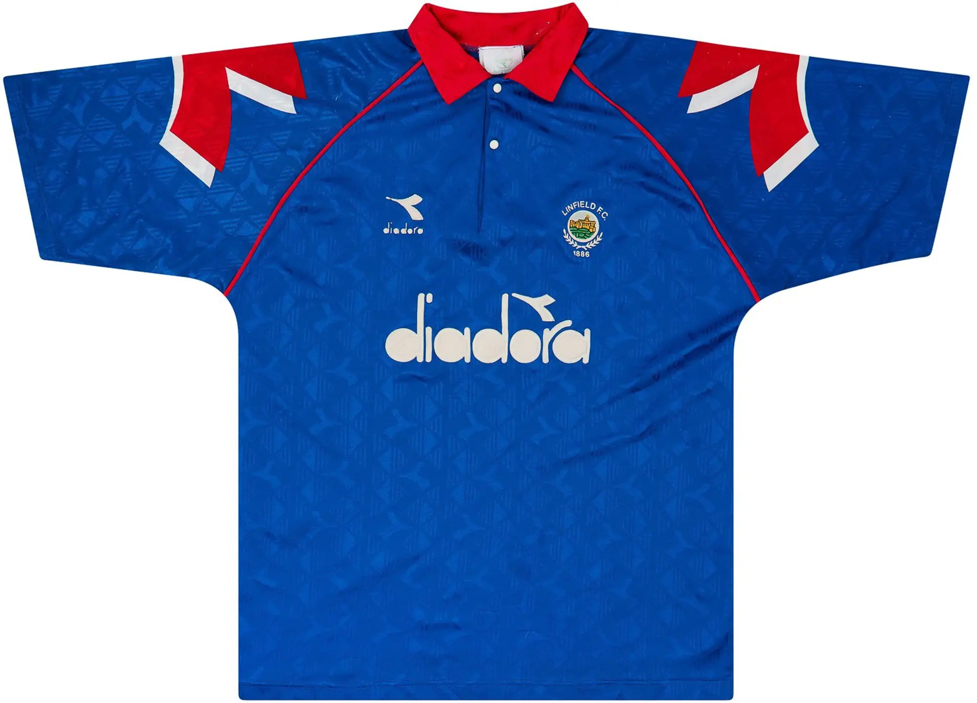 Diadora 1995-96 Linfield Home Shirt - 6/10 - (XL)