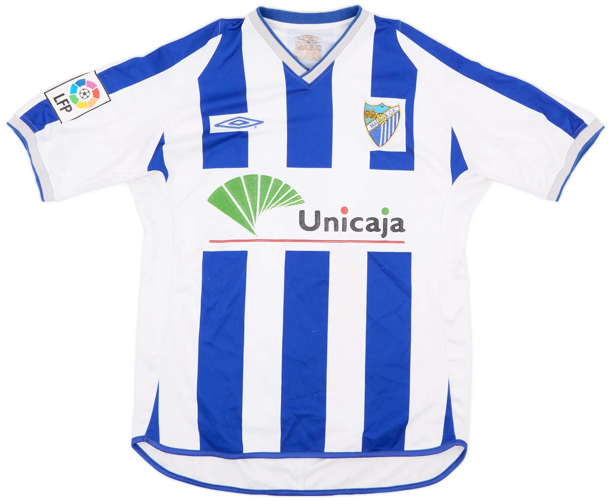 Umbro Málaga Mens SS Home Shirt 2001/02