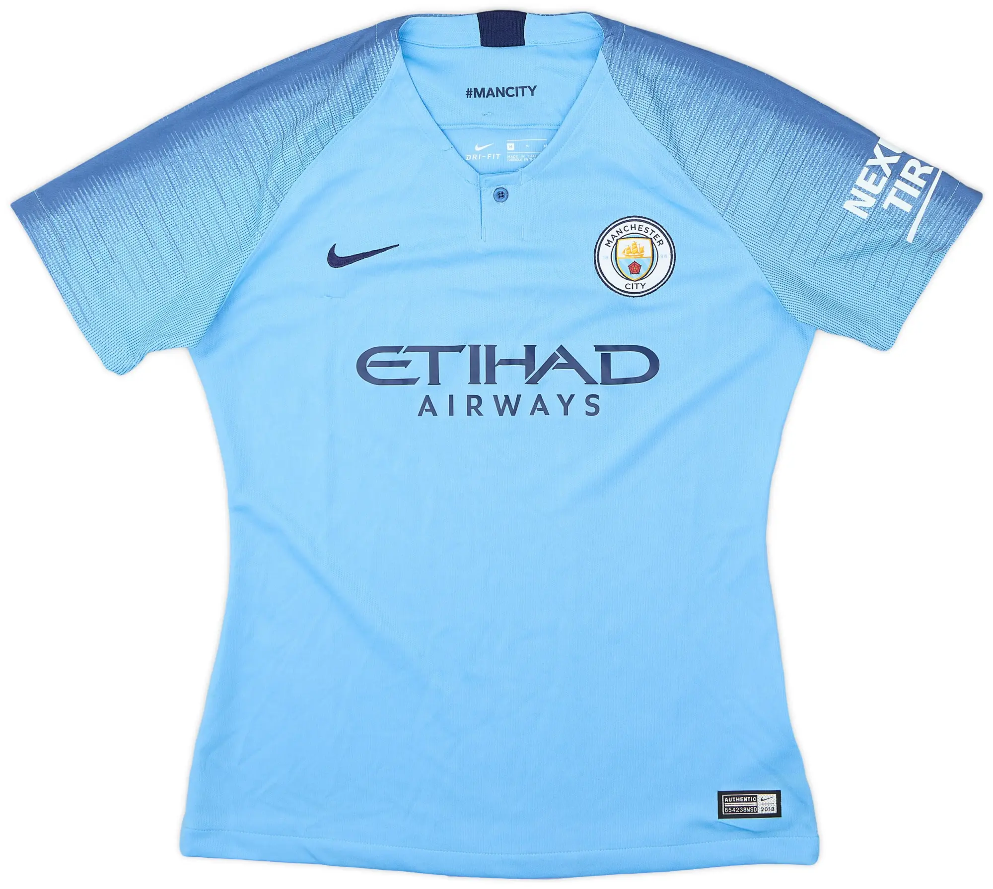 Nike 2018-19 Manchester City Home Shirt (Women's M) - 6/10 - (Women's M)