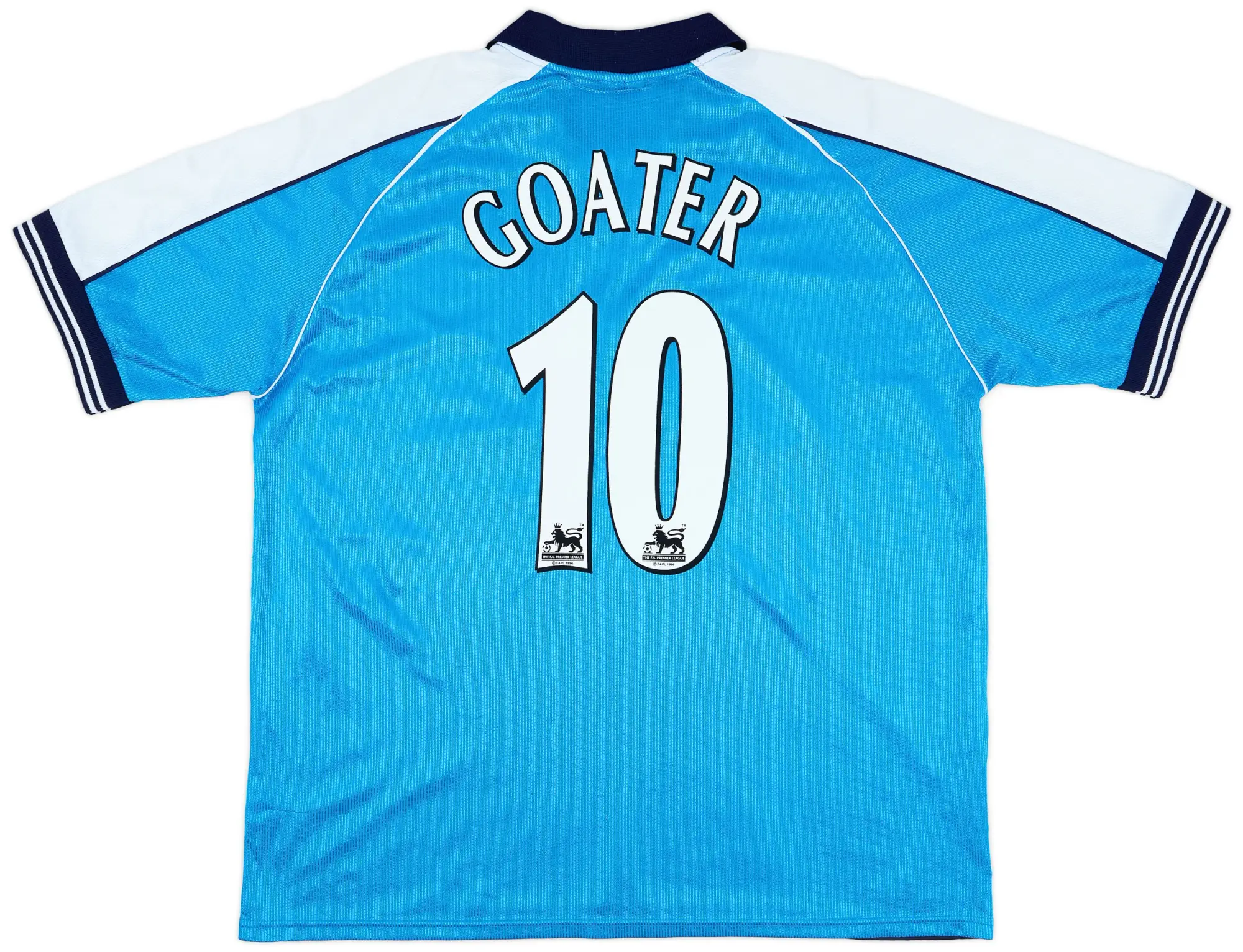 LeCoqSportif 1999-01 Manchester City Home Shirt Goater #10 - 6/10 - (XXL)