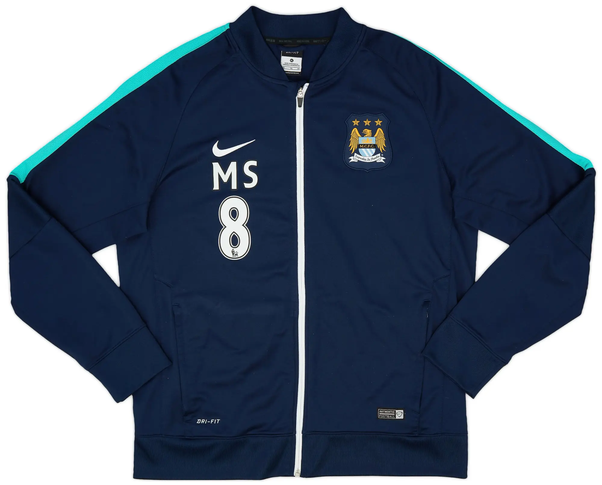 2015-16 Manchester City Nike Track Jacket MS #8 - 9/10 - (XL)