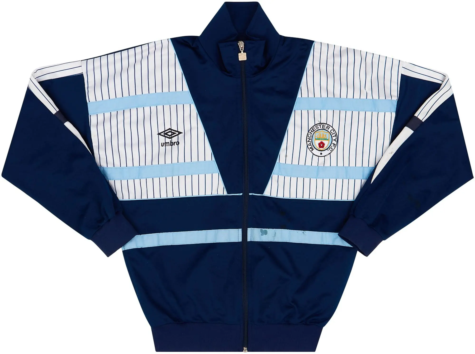 1991-92 Manchester City Umbro Track Top - 6/10 - (S)