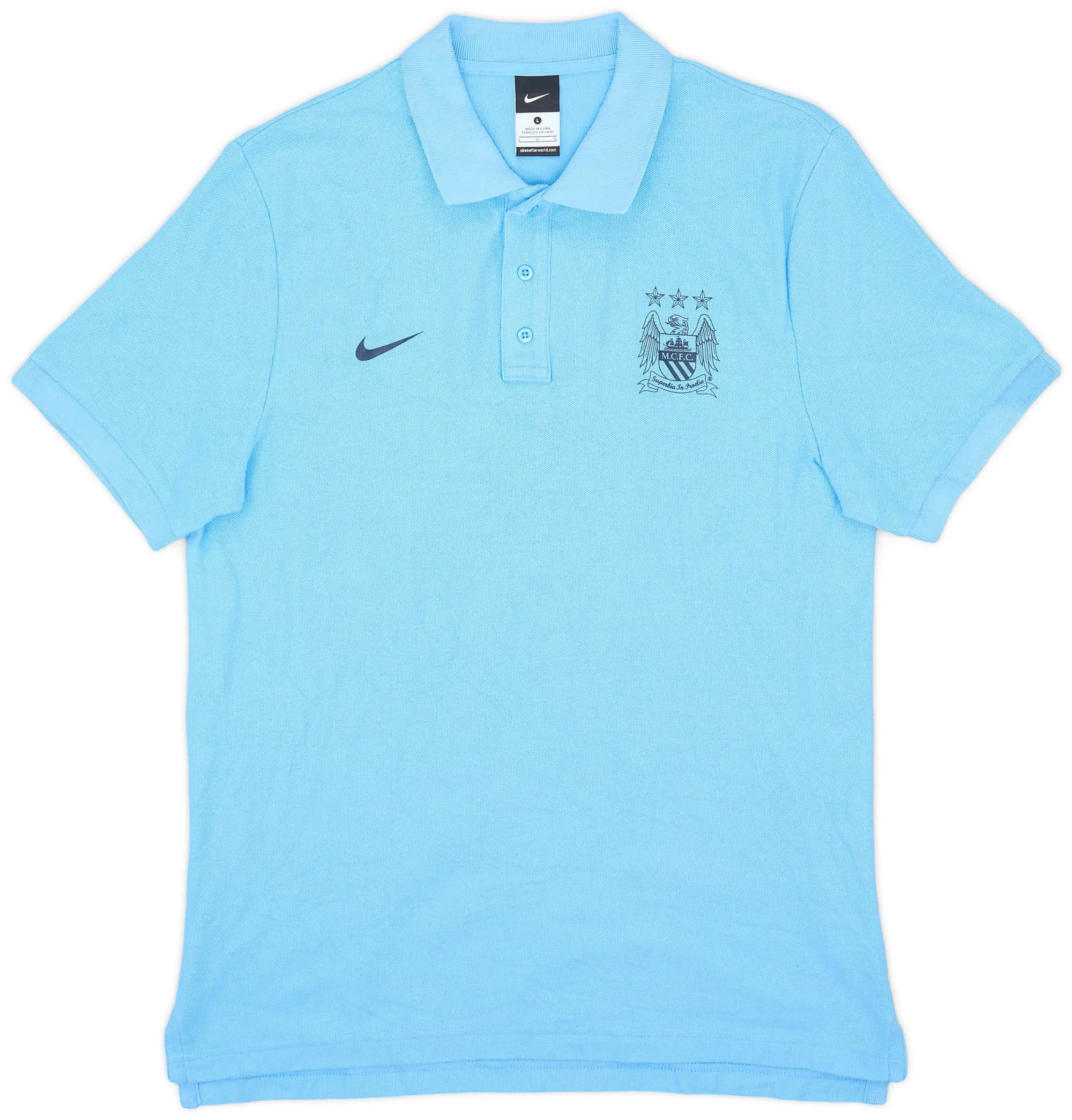 2013-14 Manchester City Nike Polo Shirt - 9/10 - (L)